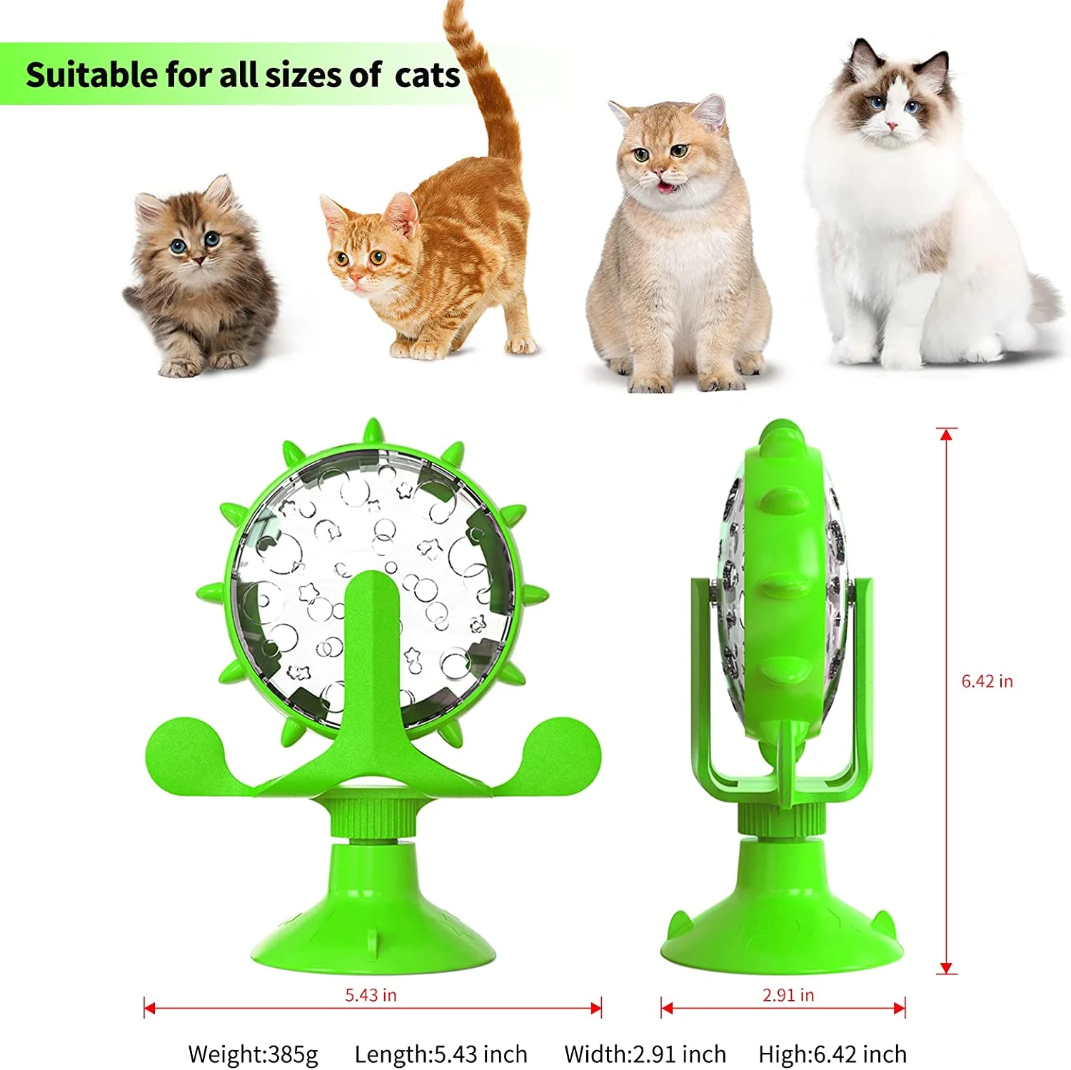 Rotating Windmill Leaking Food Toy