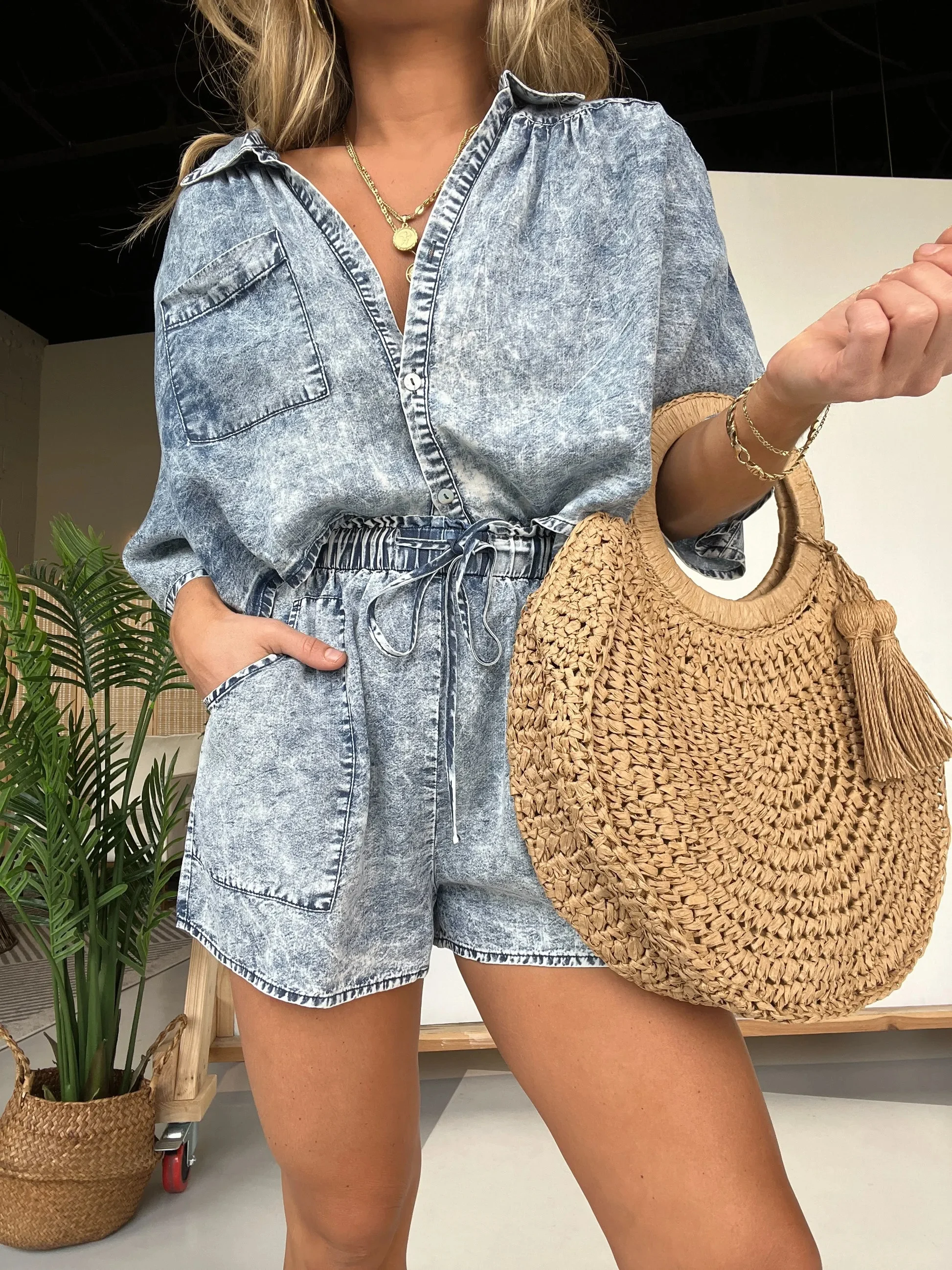 2024 NEW WASHED DENIM TENCEL SET (BUY 2 FREE SHIPPING)