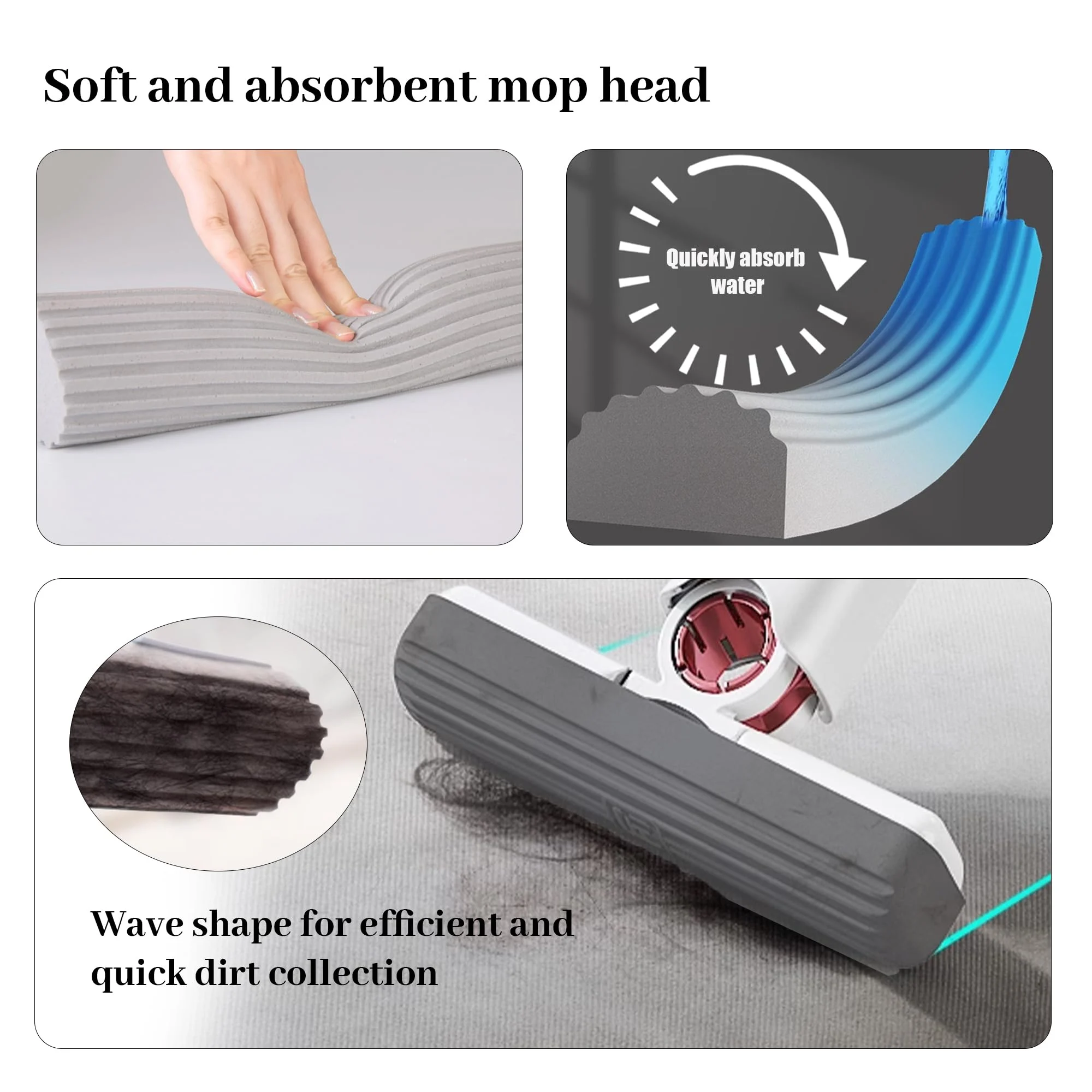 Portable Self-Squeeze Mini Mop