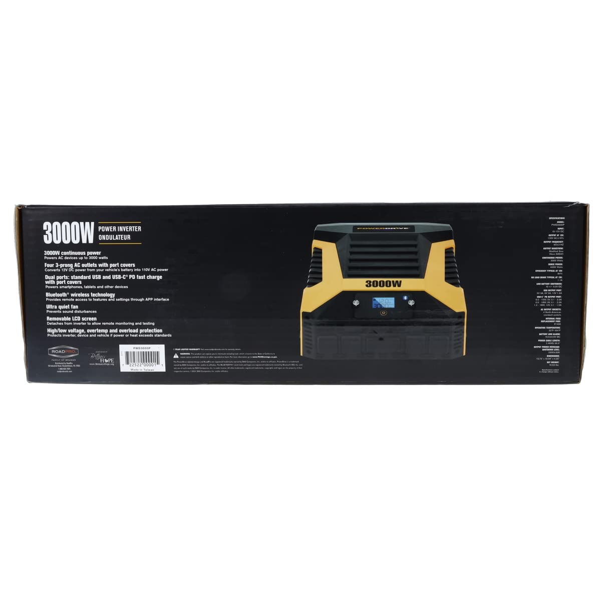 PowerDrive PWD3000P 3000 Power Inverter