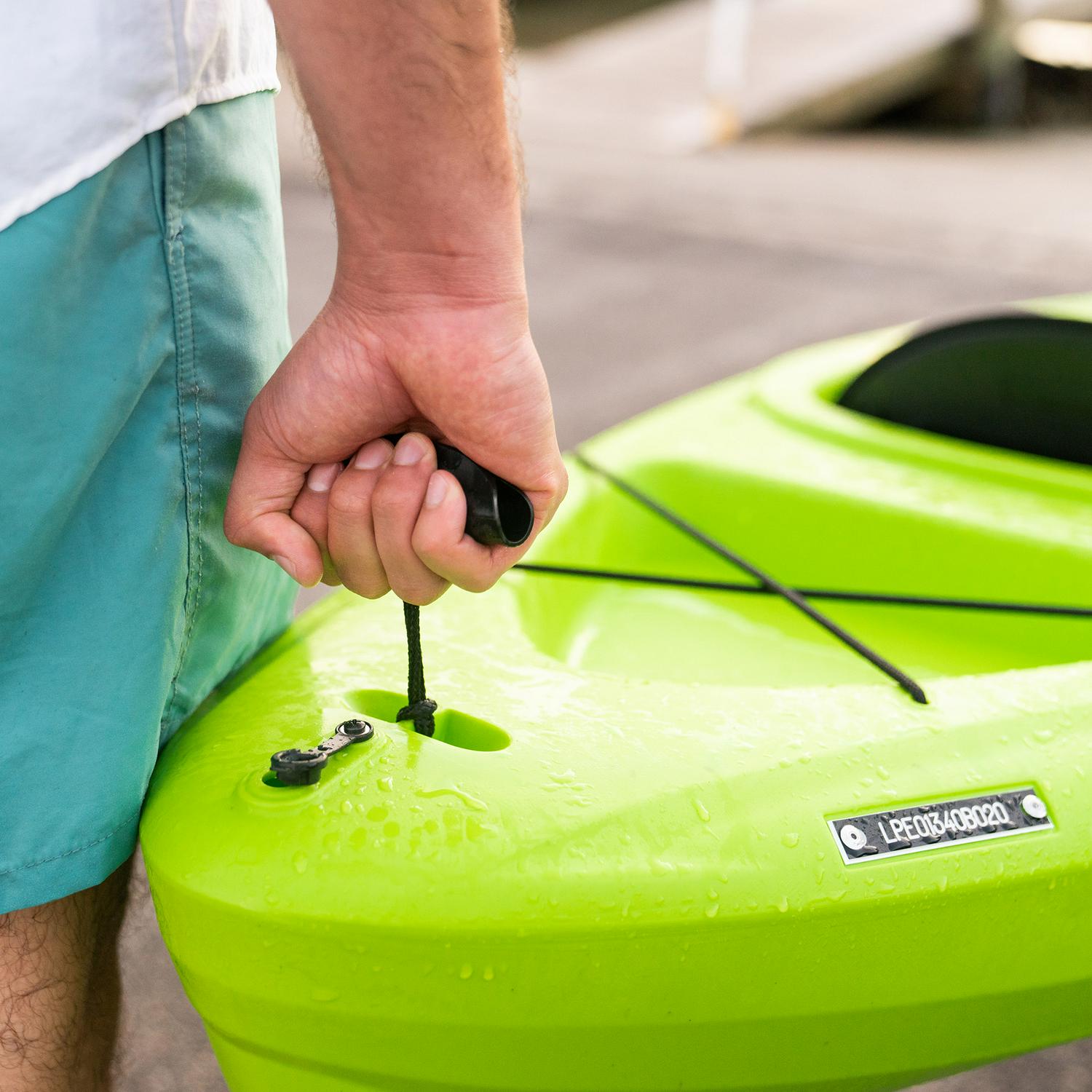 Lifetime Pacer 8 ft Sit-In Kayak (Paddle Included)， Green