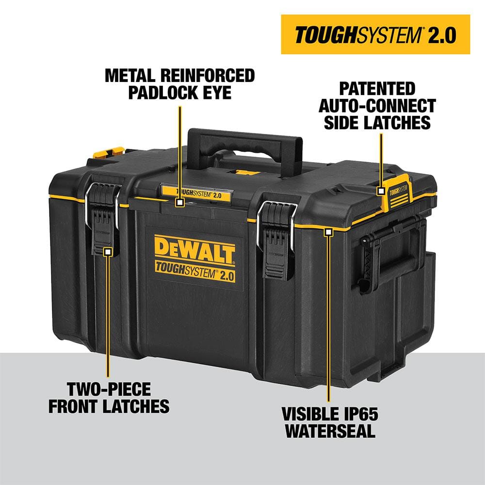 TOUGHSYSTEM 2.0 Small Tool Box, TOUGHSYSTEM 2.0 22 in. Large Tool Box and TOUGHSYSTEM 2.0 24 in. Mobile Tool Box DWST08165W00450