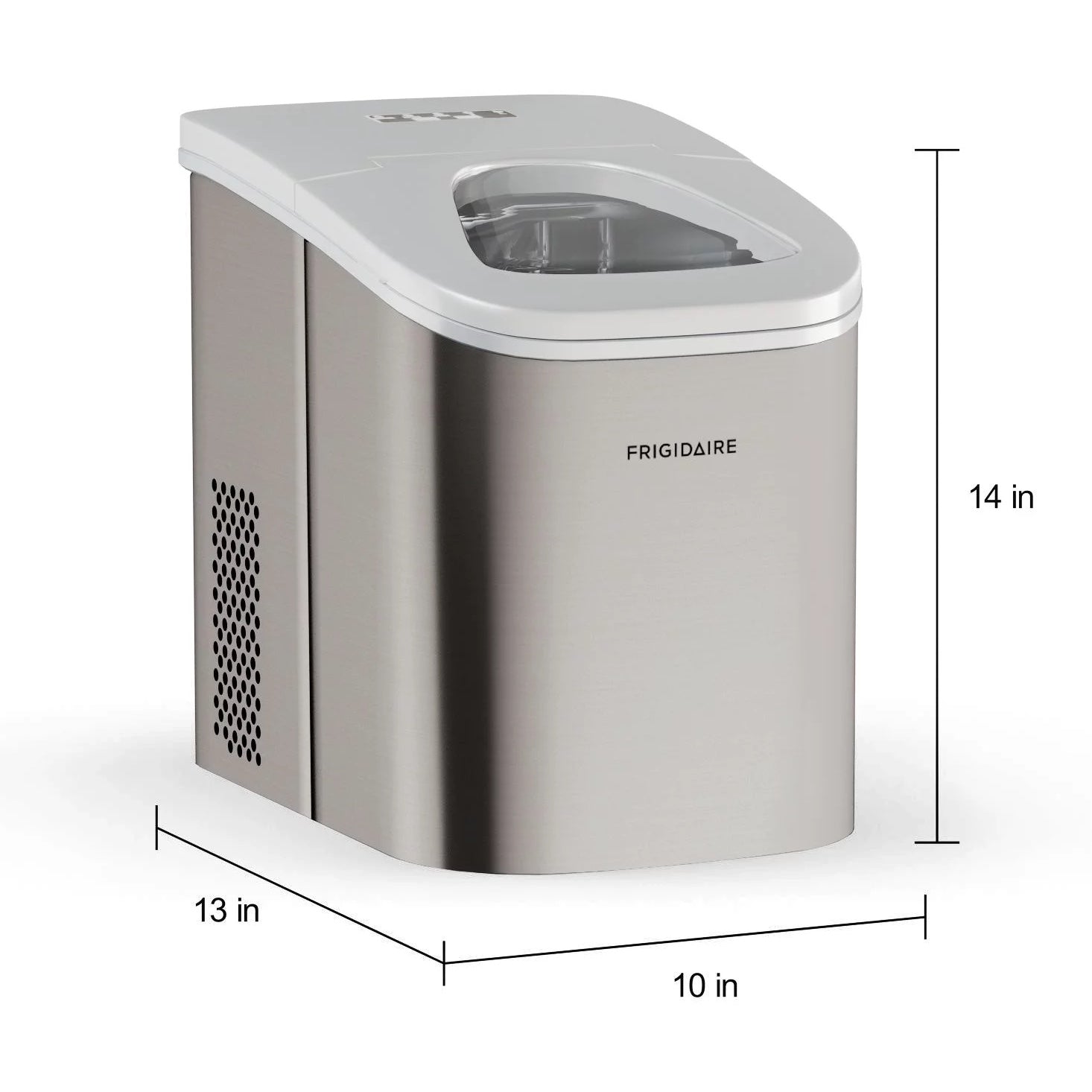 Frigidaire EFIC117-SS 26 lb. Countertop Ice Maker， Stainless Steel