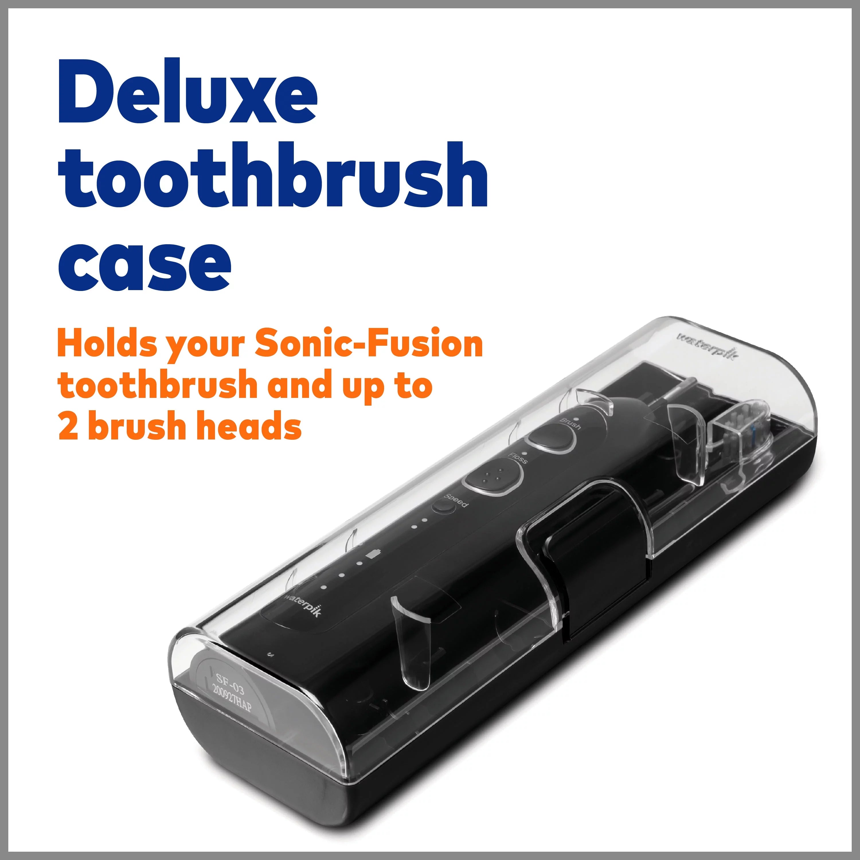 Waterpik Sonic-Fusion 2.0 Flossing Electric Toothbrush Set, 5 Brush Heads, Black