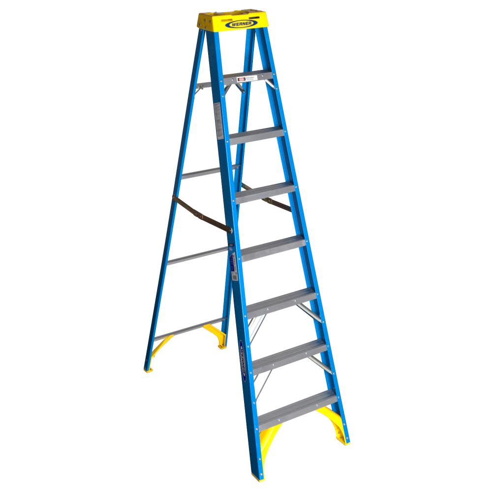 8 Ft. Type I Fiberglass Step Ladder💝 Last Day For Clearance