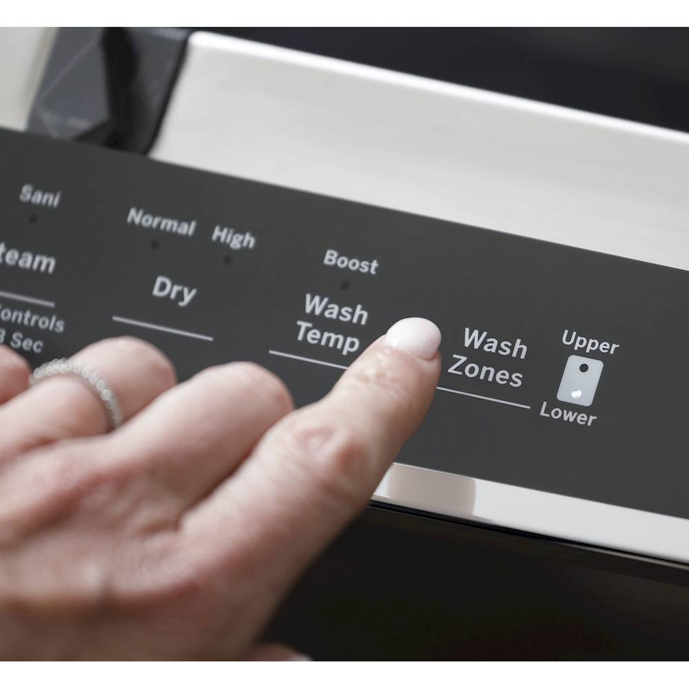 GE - Top Control Built-In Dishwasher with Stainless Steel Tub, 3rd Rack, 46dba - Stainless steel