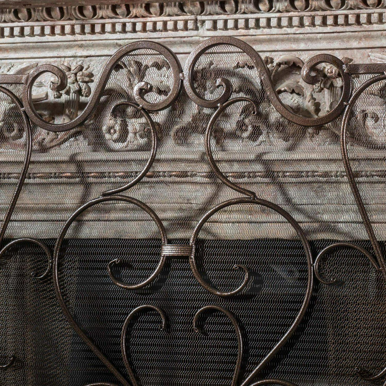 Visalia Iron Fireplace Screen