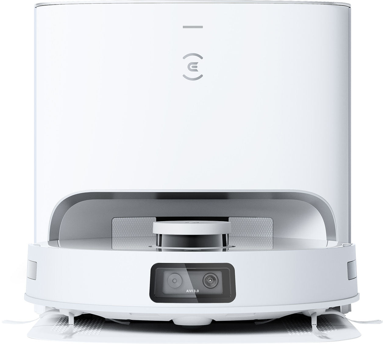 ECOVACS Robotics - DEEBOT T10+ Wi-Fi Connected Robot Vacuum & Mop with Auto Empty, Laser Mapping and AI Object Recognition and Avoidance - WHITE