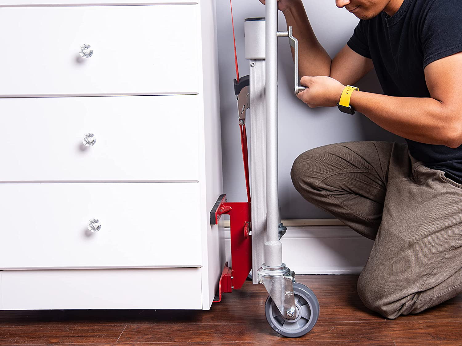 Manual Furniture Mover (Set of 2), 1100 lb. Cap, Aluminum, 12