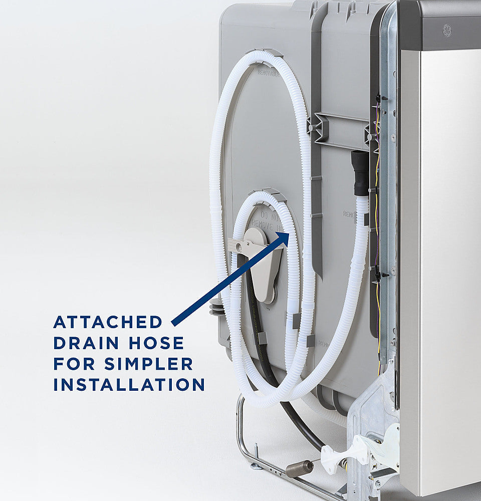 GE - Front Control Built-In Dishwasher with 55 dBA - Bisque