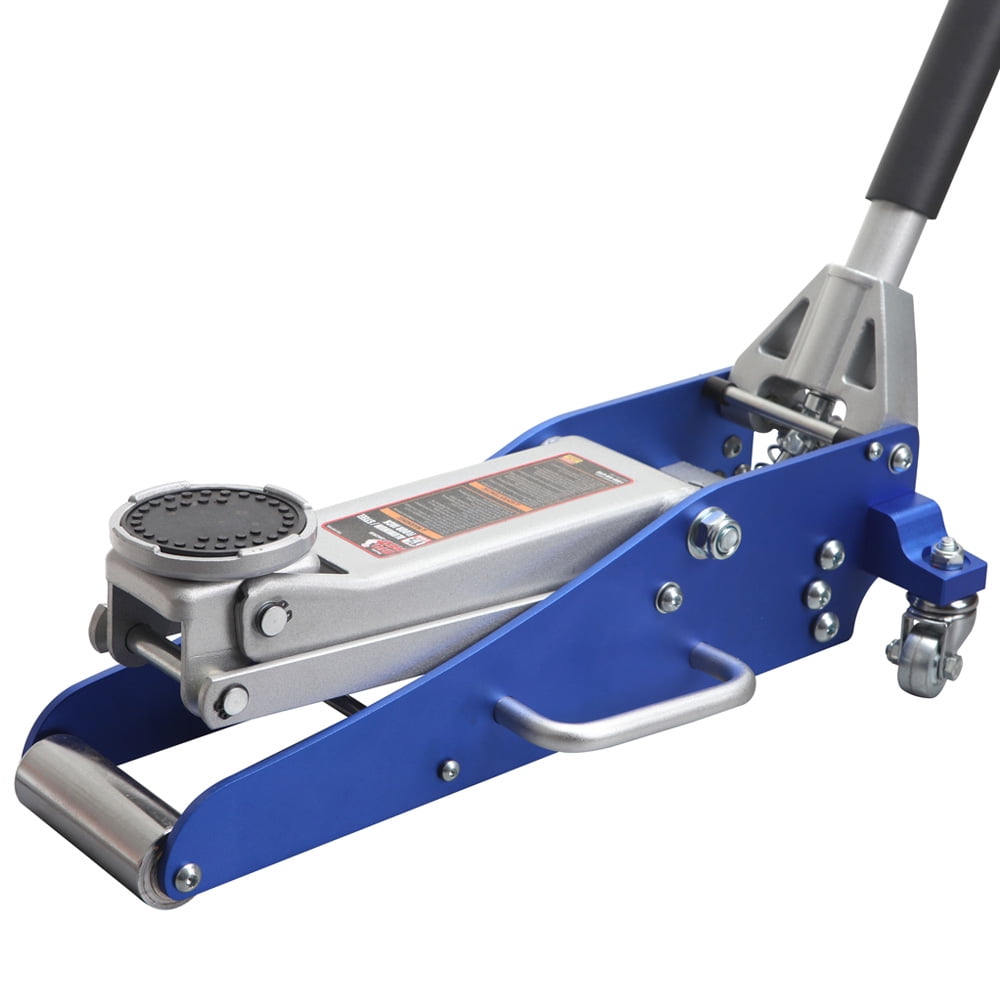 Big Red 1.5 Ton Floor Jack Aluminum and Steel Hydraulic Low Profile Car Jack Quick Lift,Blue,W815LR