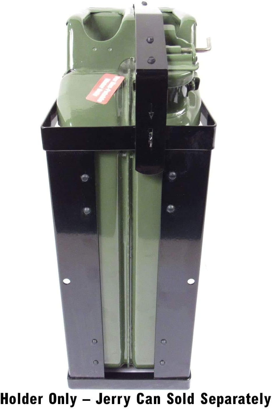 Wavian USA JC0020HV Authentic NATO Steel Jerry Fuel Can Holder Single (20 Litre), Black