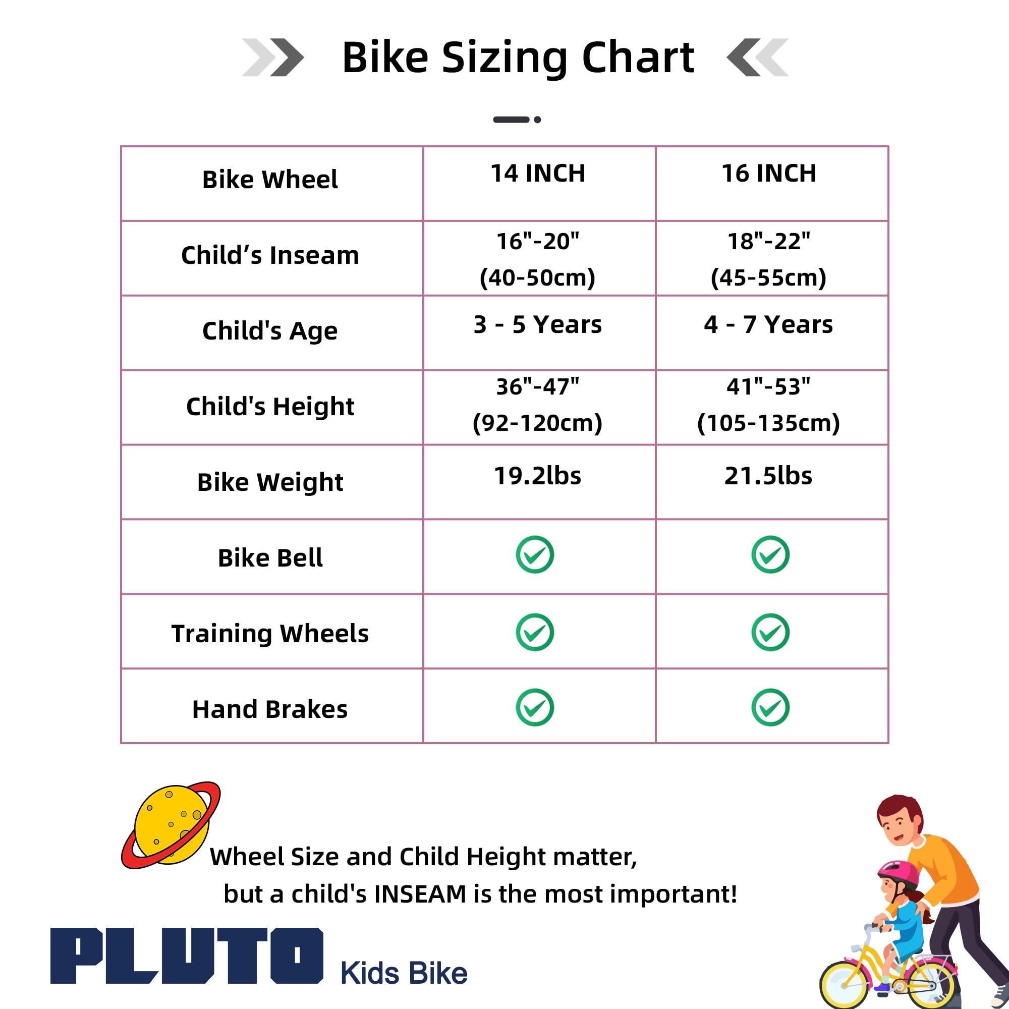 JOYSTAR Training Wheels Freestyle Bicycle