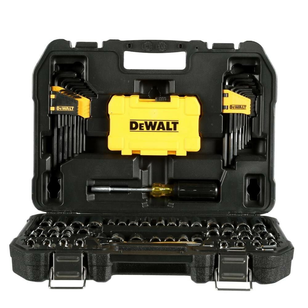 DEWALT DWMT73801 108-Piece Mechanics Tool Set (6pt 1/4