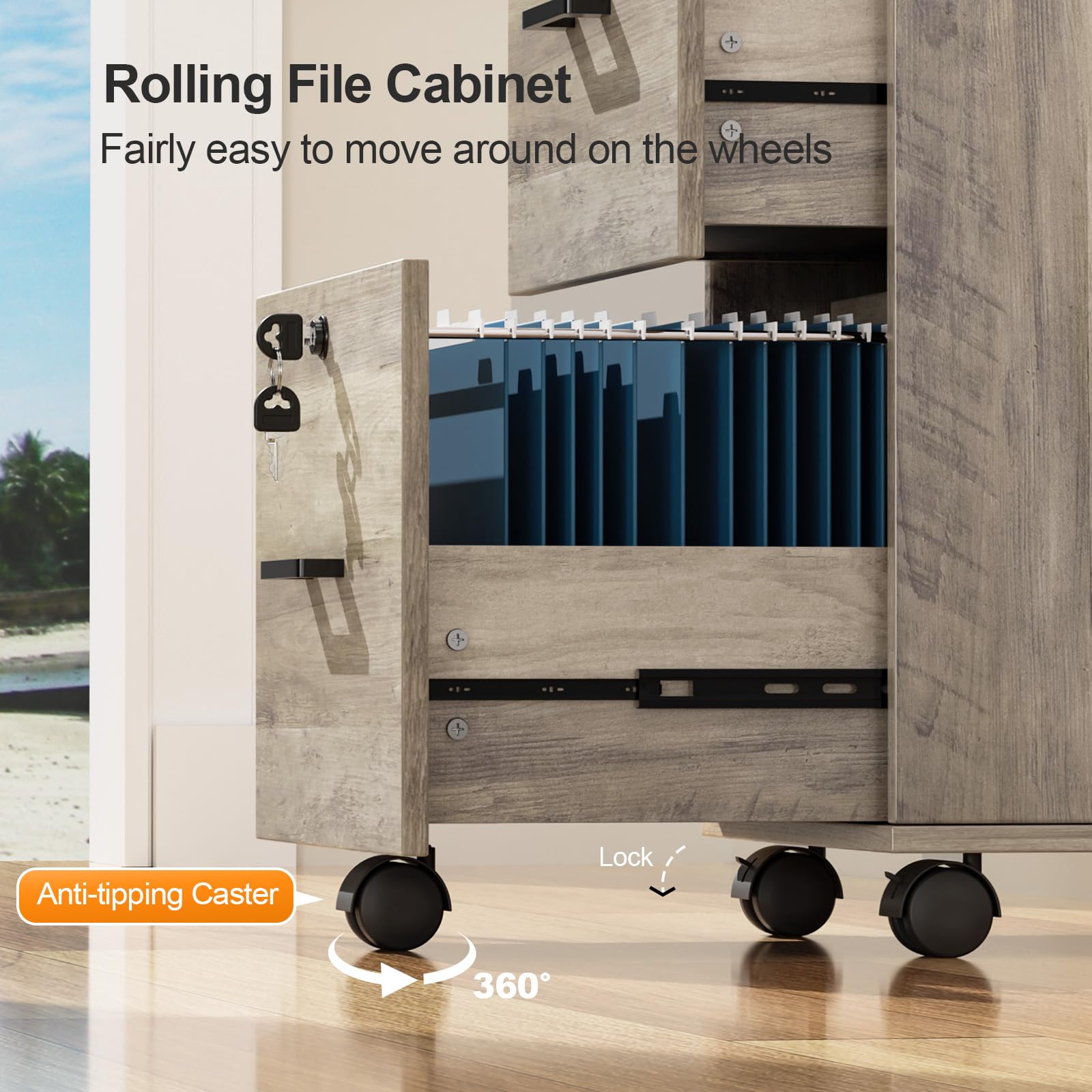 VINGLI Cabinet Folders Rolling Cabinets