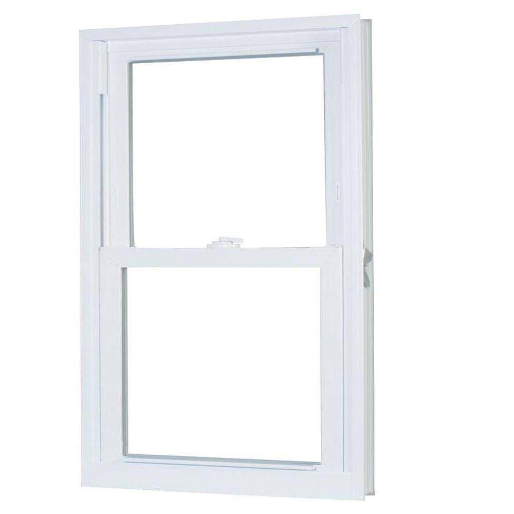 American Craftsman 27.75 in. x 53.25 in. 70 Series Pro Double Hung White Vinyl Window