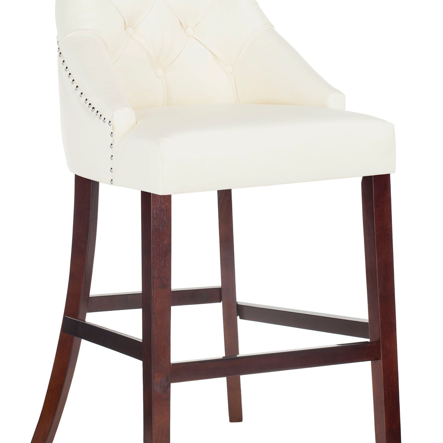Safavieh Eleni Tufted Wing Back Bar Stool 2-Piece Set
