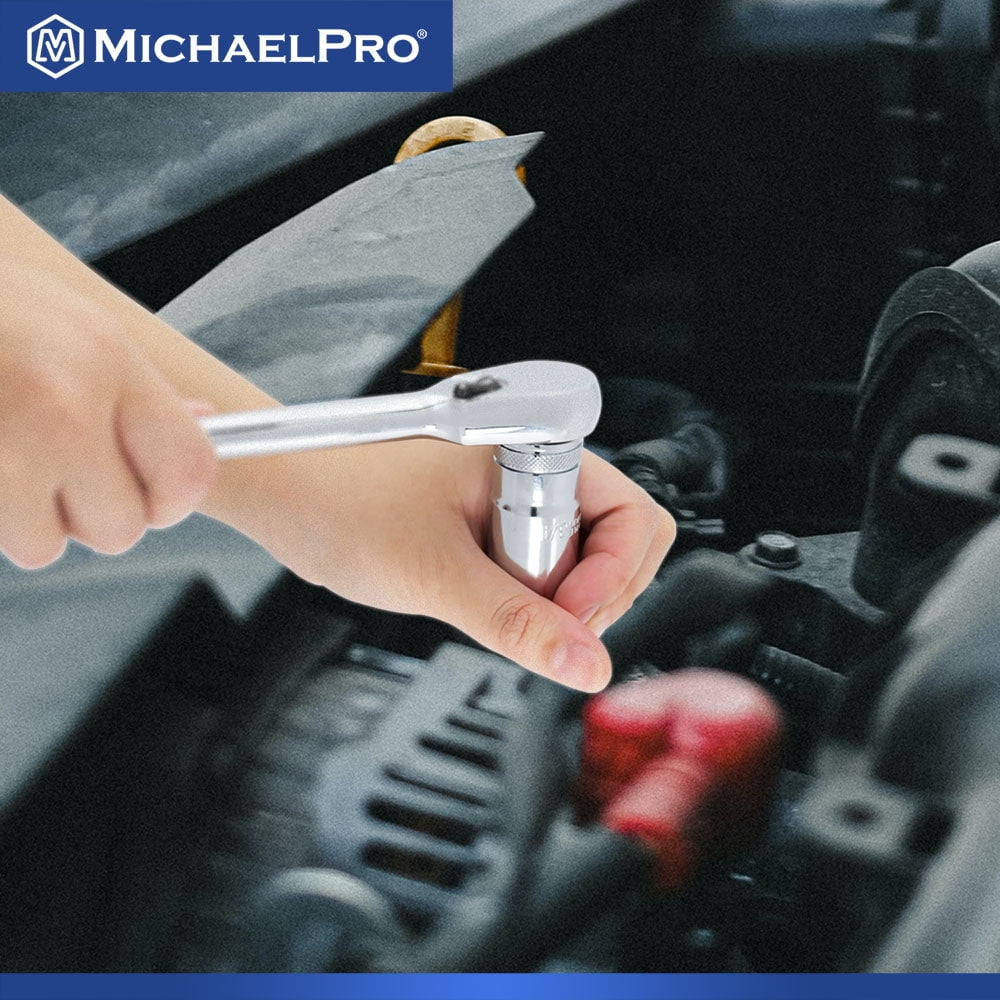 MICHAELPRO MP005004 101 PIECES 3/8-INCH AND 1/4-INCH DRIVE SOCKET SET