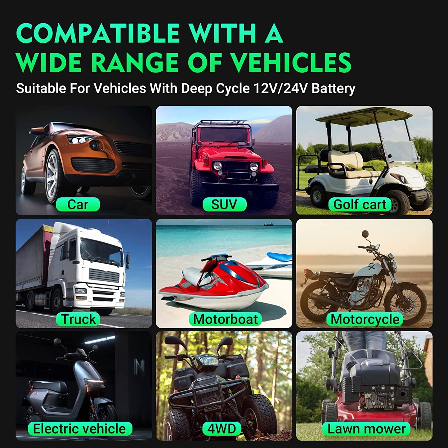 HTRC 35-Amp Smart Charger, Car Battery Charger,Trickle Charger, 12V35A/24V18A,14.6V/29.2V ,Lithium,LiFePO4,Lead-Acid AGM/Gel/SLA..Battery Charger