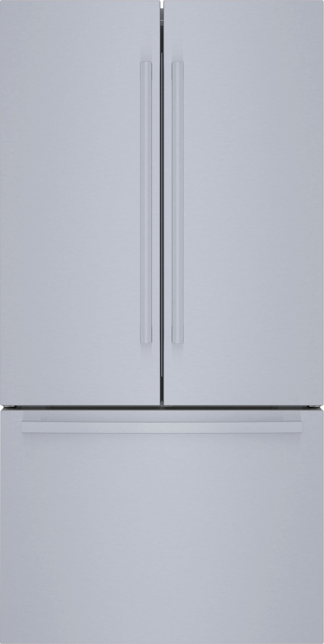 Bosch - 800 Series 21 Cu. Ft. French Door Counter-Depth Smart Refrigerator - Stainless steel