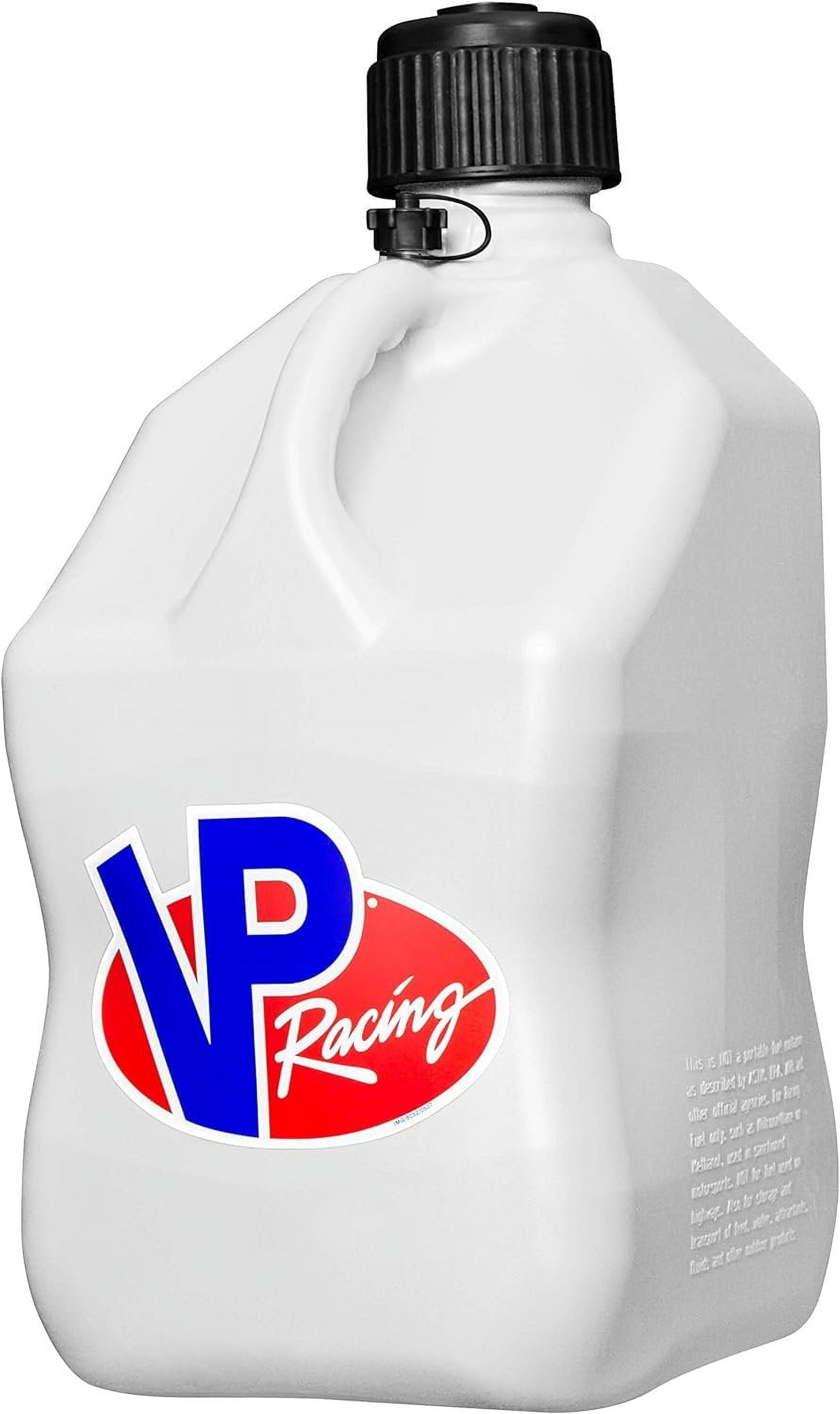 VP Racing Fuels 3524, White Square Motorsport Container - 5 Gallon 4 Pack