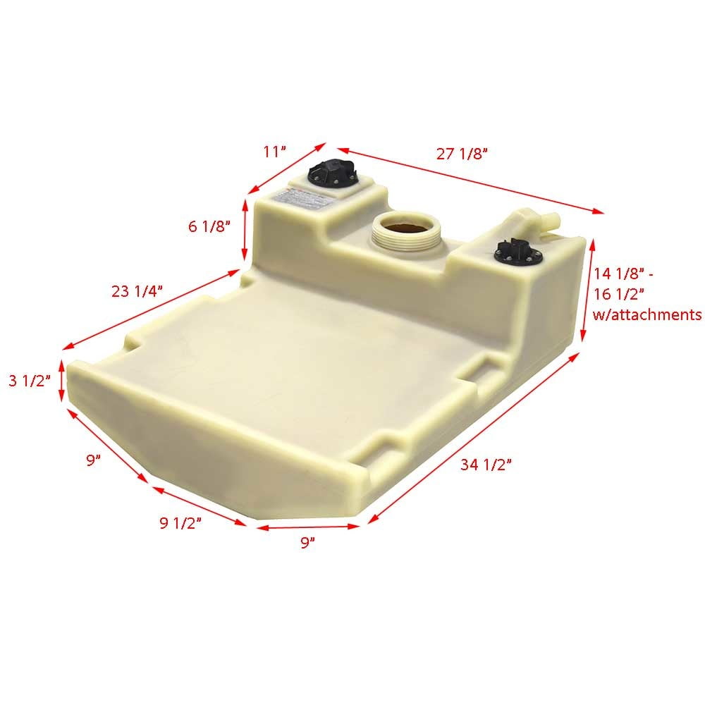 Four Winns Boat Diurnal Fuel Tank 020-0443 | 28 Gallon Poly 27x34.5x14