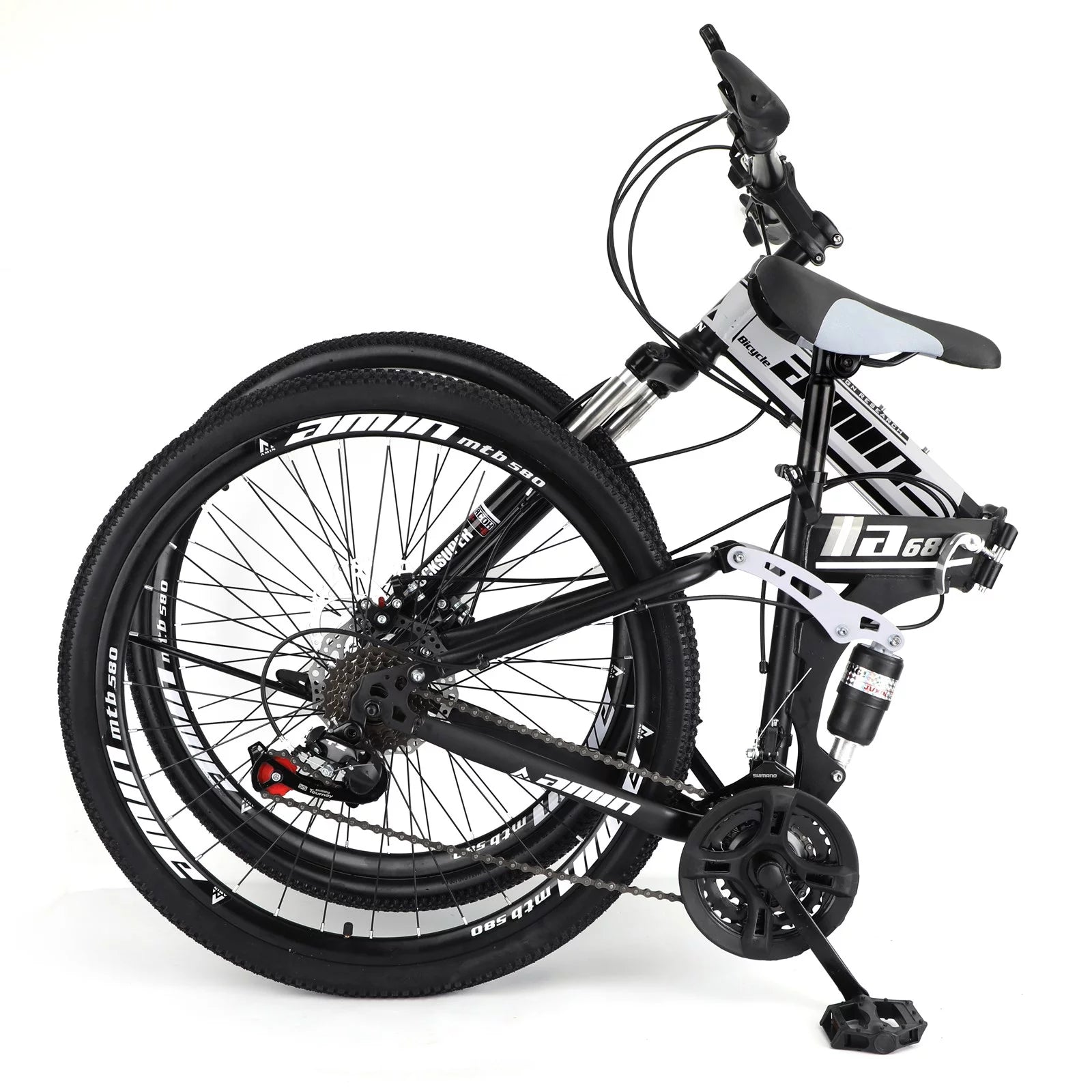 Unisex Adult Mountain Bike Full Suspension 26