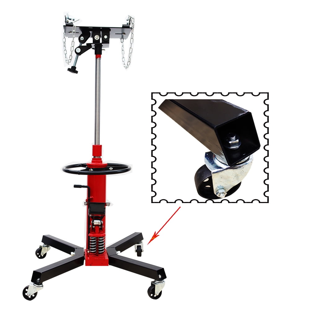 TECHTONGDA Hydraulic Transmission Jack Heavy Vehicle Lift Tool Double Pump 0.6T