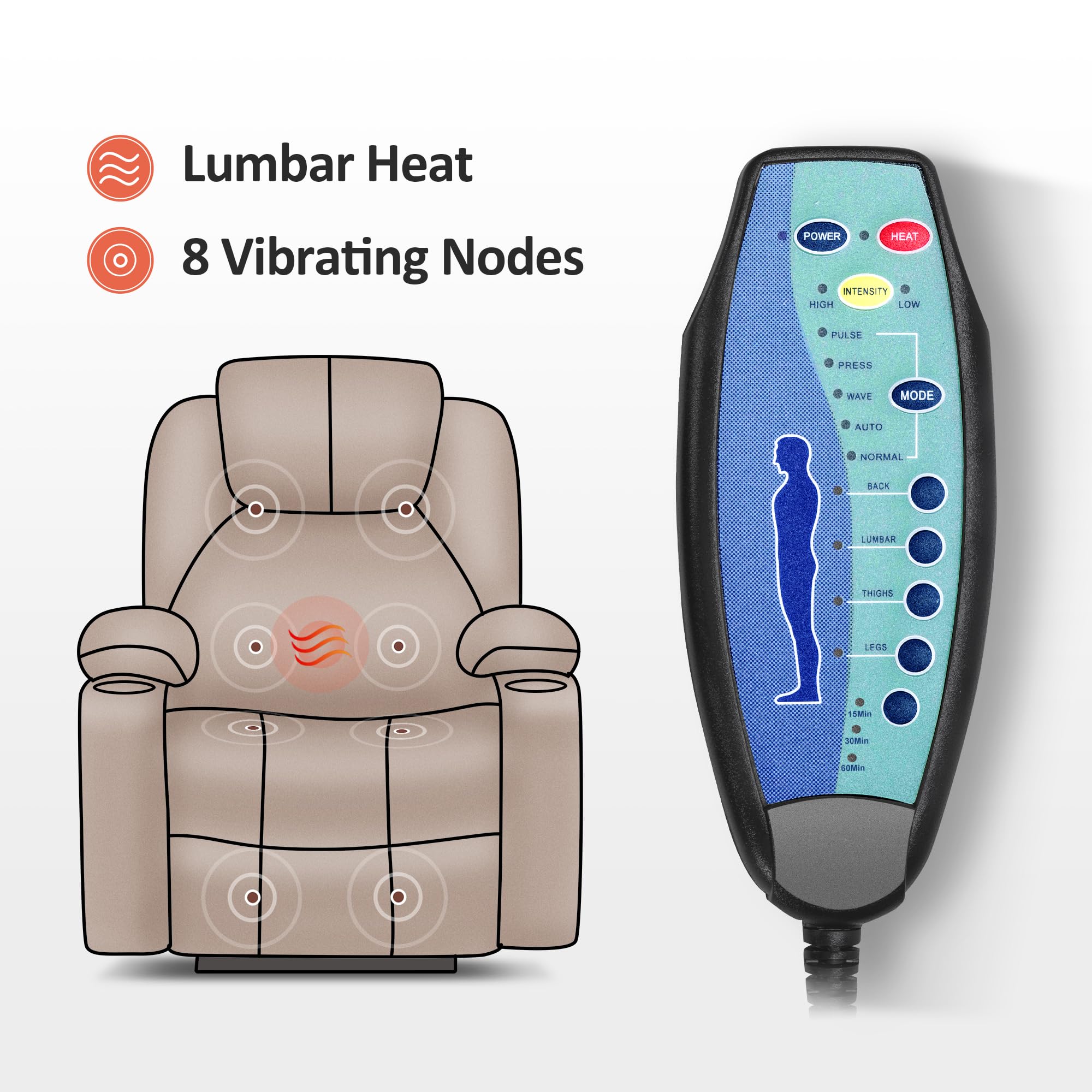 Mcombo Electric Massage Recliner Charging