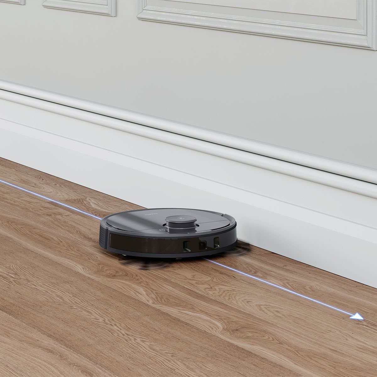 ECOVACS Robotics - DEEBOT T8+ Vacuum & Mop Robot with Advanced Laser Mapping and 3D Obstacle Detection & Avoidance - Grey