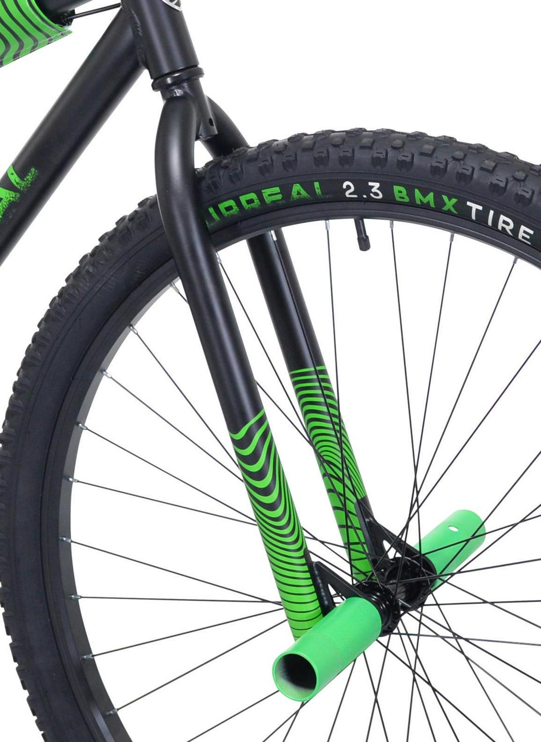 Kent 29 In. Surreal Mens BMX Cruiser Bike， Ages 13+， Black and Green