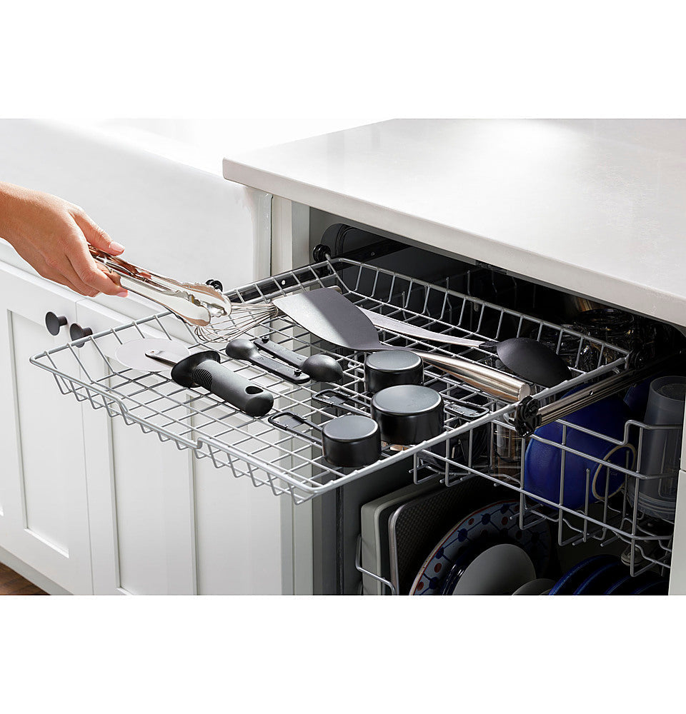 GE - Top Control Built-In Dishwasher with 3rd Rack, Dry Boost, 50 dBa - White