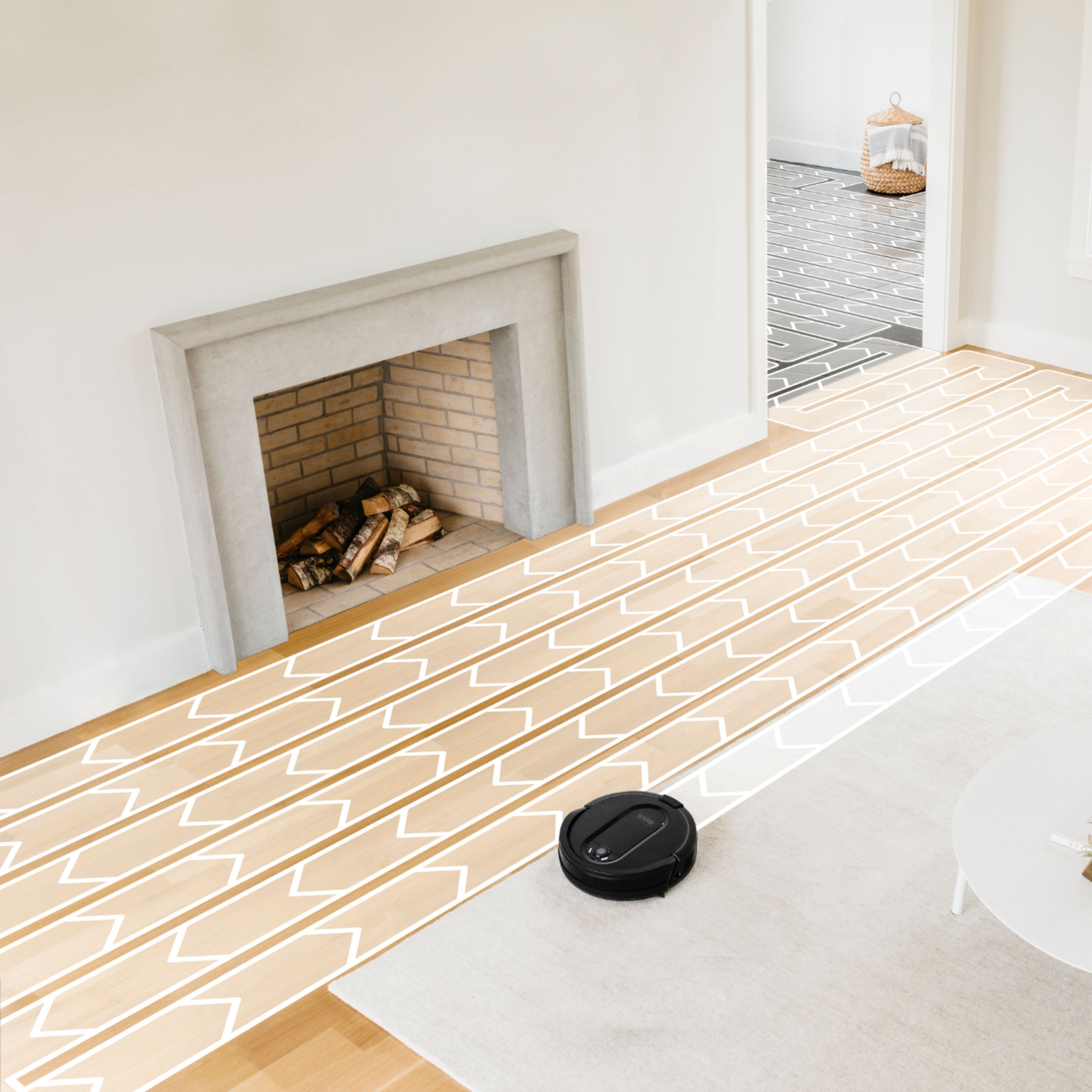 Shark - IQ Robot Self-Empty XL RV1001AE, Wi-Fi Connected, Robot Vacuum with Self-Cleaning Brushroll - Black