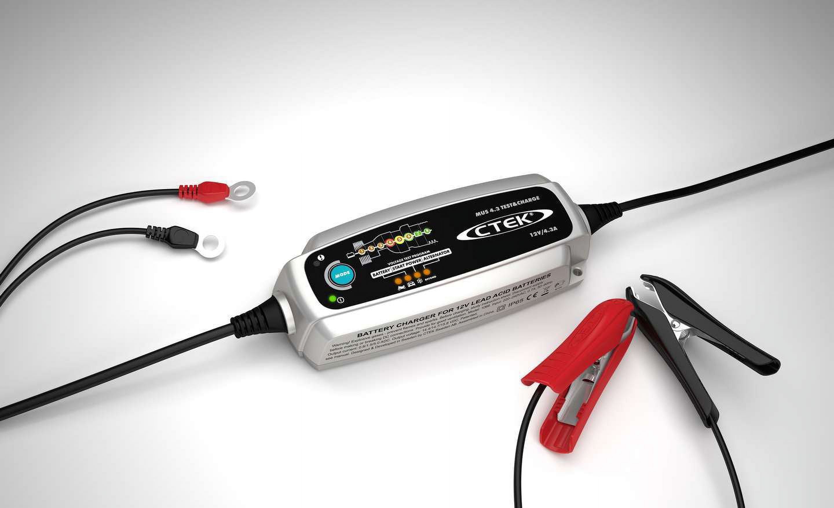 CTEk Mus 4.3 Test & Charge Automatic Battery Charger for 12V Lead Acid Battery