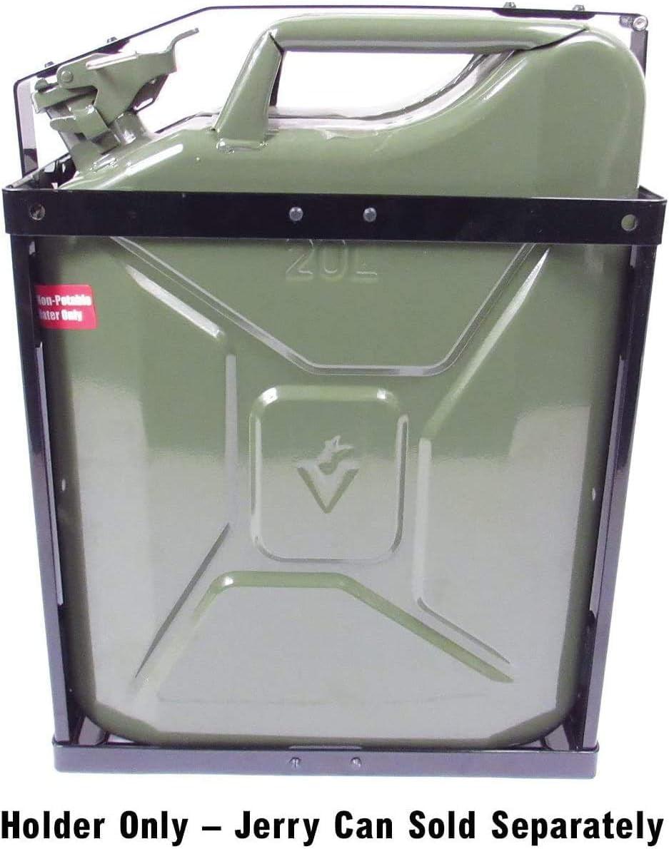 Wavian USA JC0020HV Authentic NATO Steel Jerry Fuel Can Holder Single (20 Litre), Black