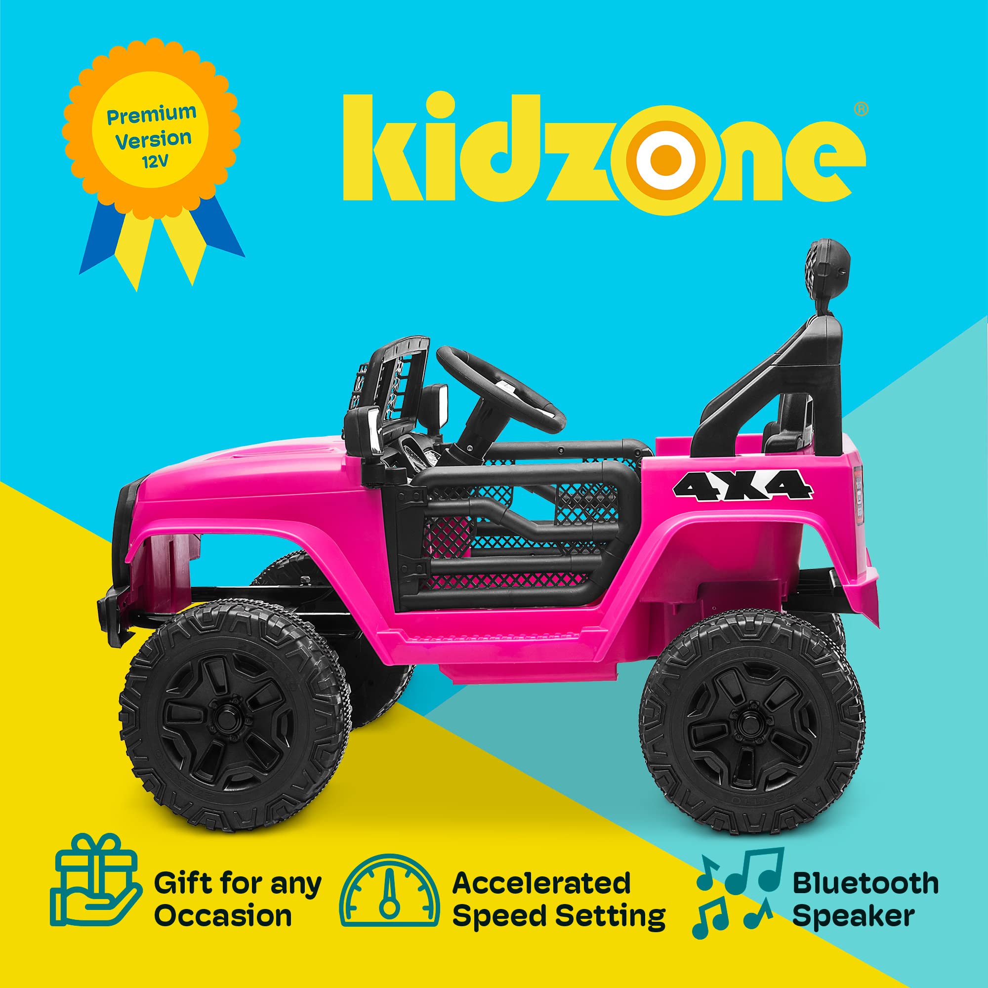Kidzone Battery Powered Electric Bluetooth