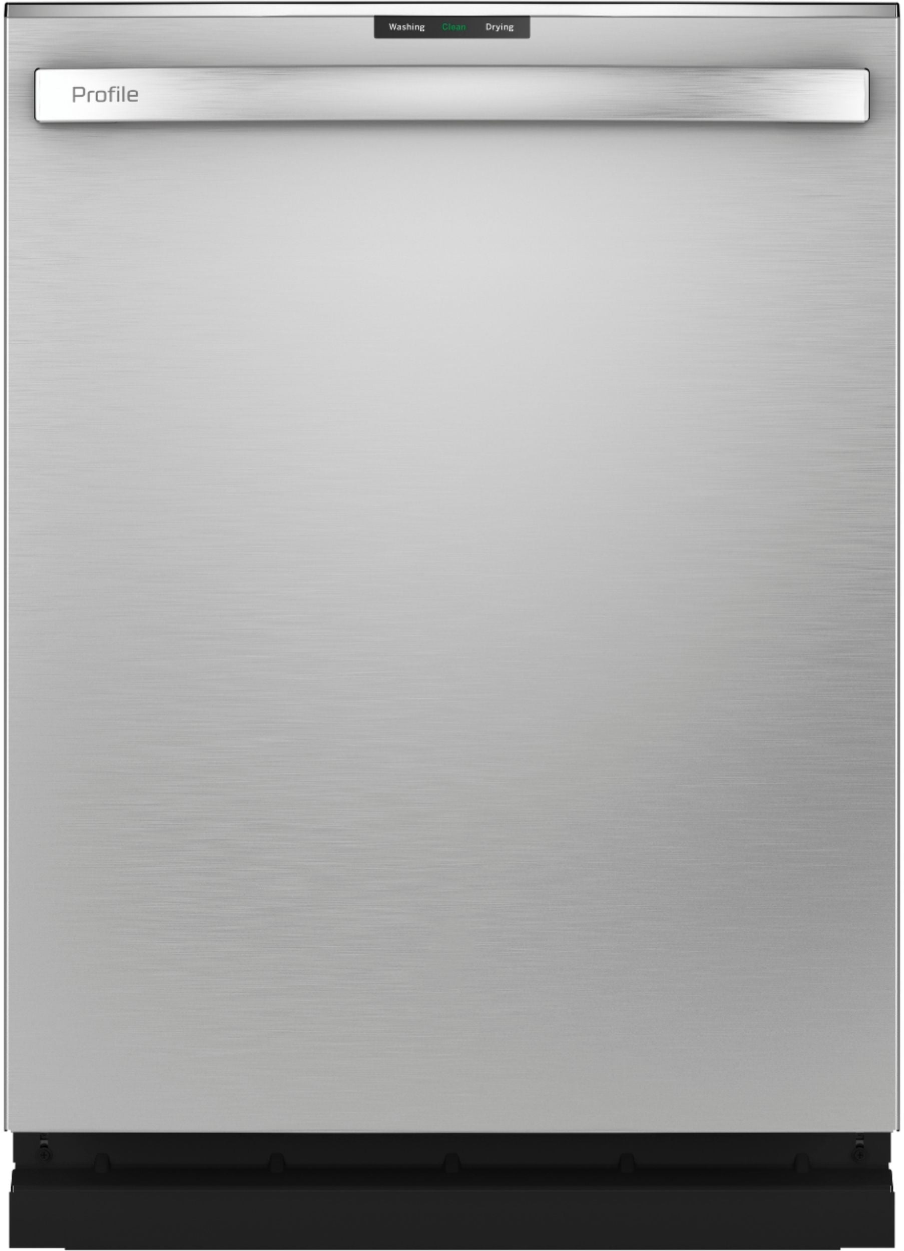 GE Profile- Hidden Control Built-In Dishwasher with Stainless Steel Tub, Fingerprint Resistance, 3rd Rack, 45 dBA - Stainless steel