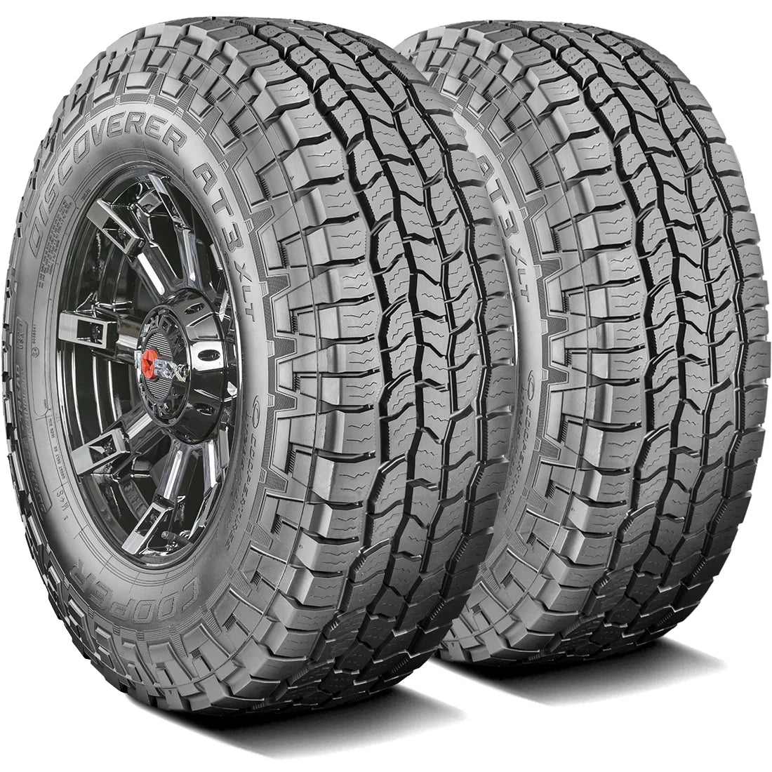 Pair of 2 (TWO) Cooper Discoverer AT3 XLT LT 285/60R20 125/122S E 10 Ply A/T All Terrain Tires