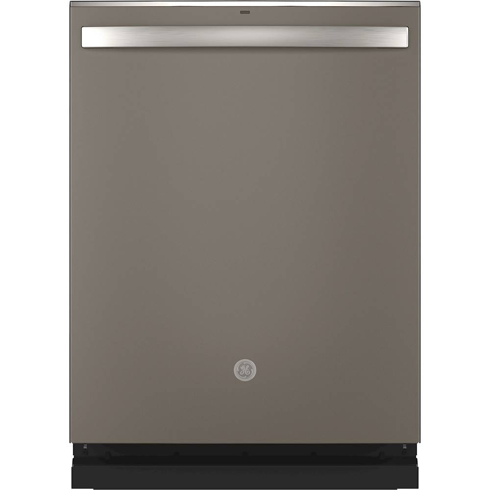 GE - Top Control Built-In Dishwasher with Stainless Steel Tub, 3rd Rack, 46dBA - Slate