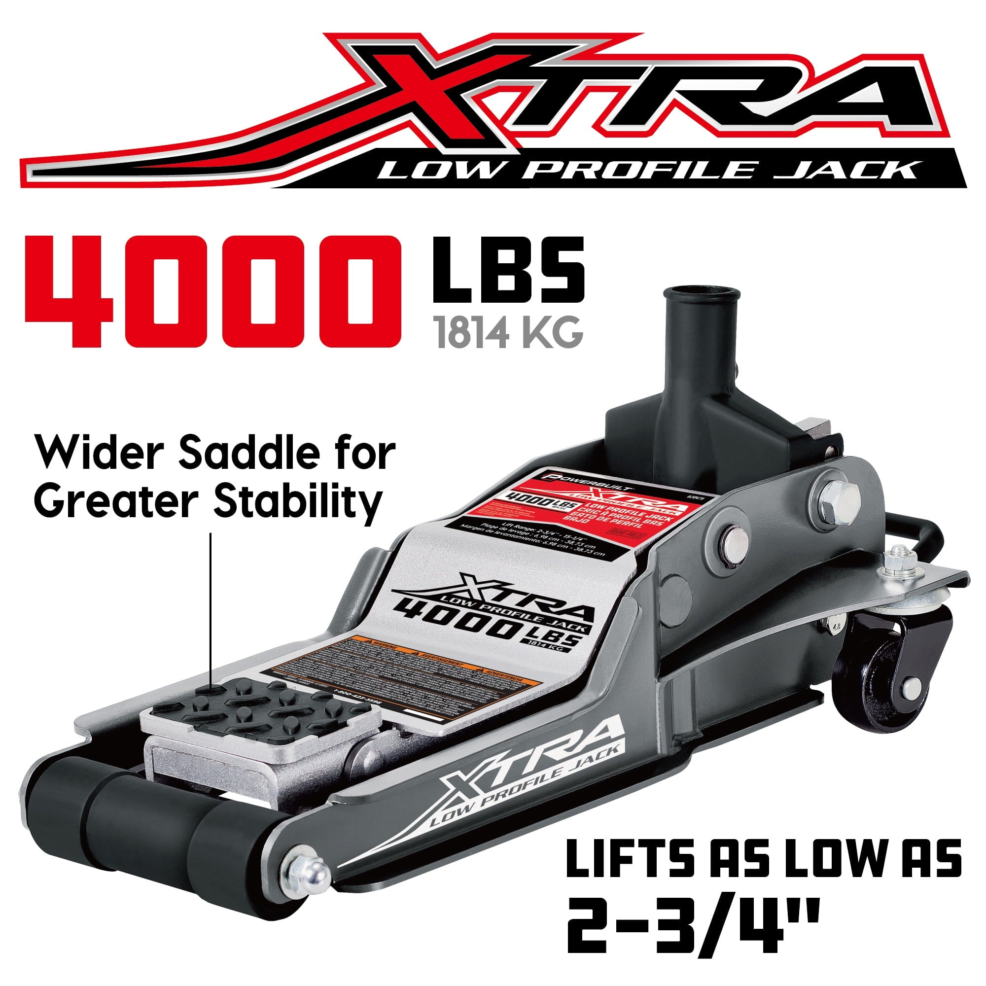 Powerbuilt 2 Ton Extra Low Profile Floor Jack - 620479E