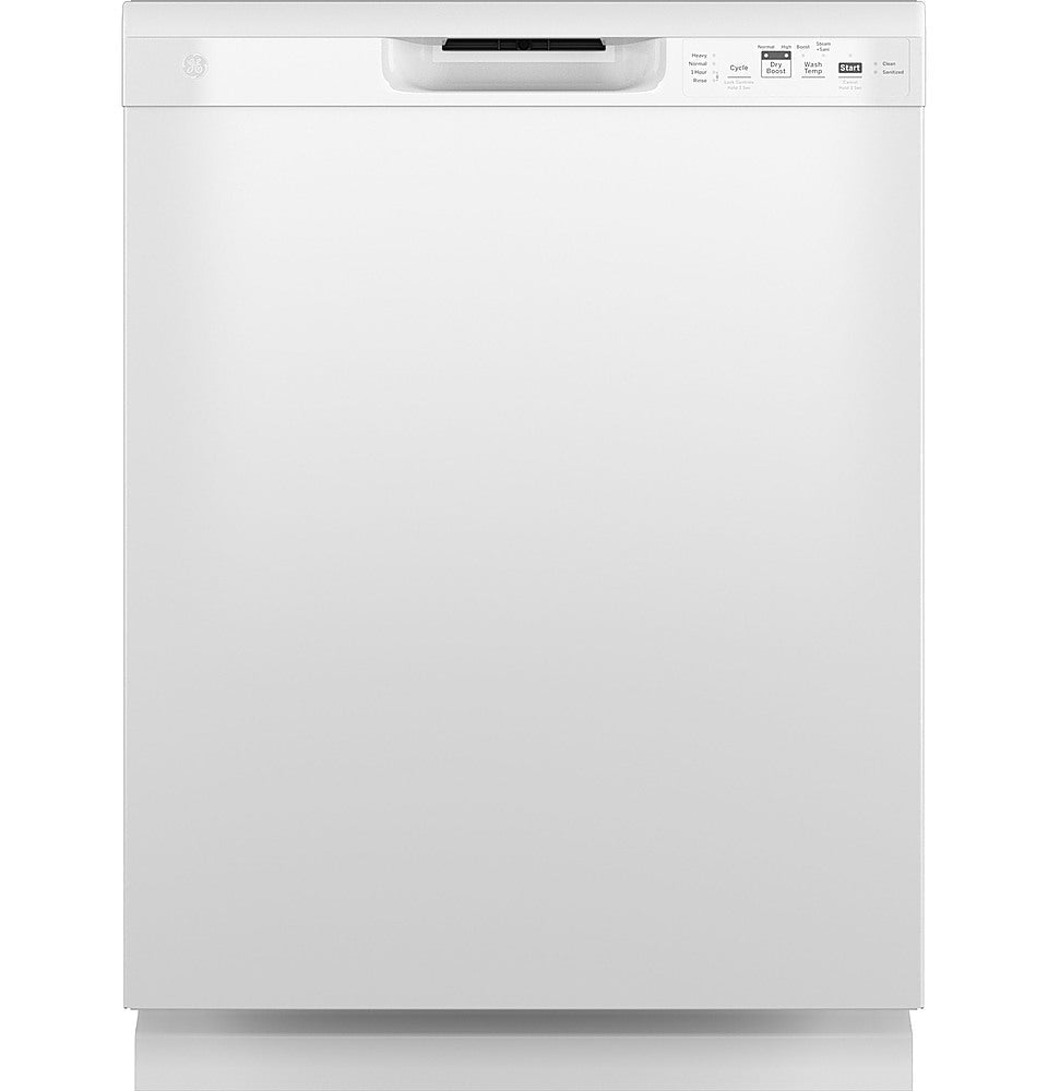 GE - Front Control Built-In Dishwasher, 52 dBA - White