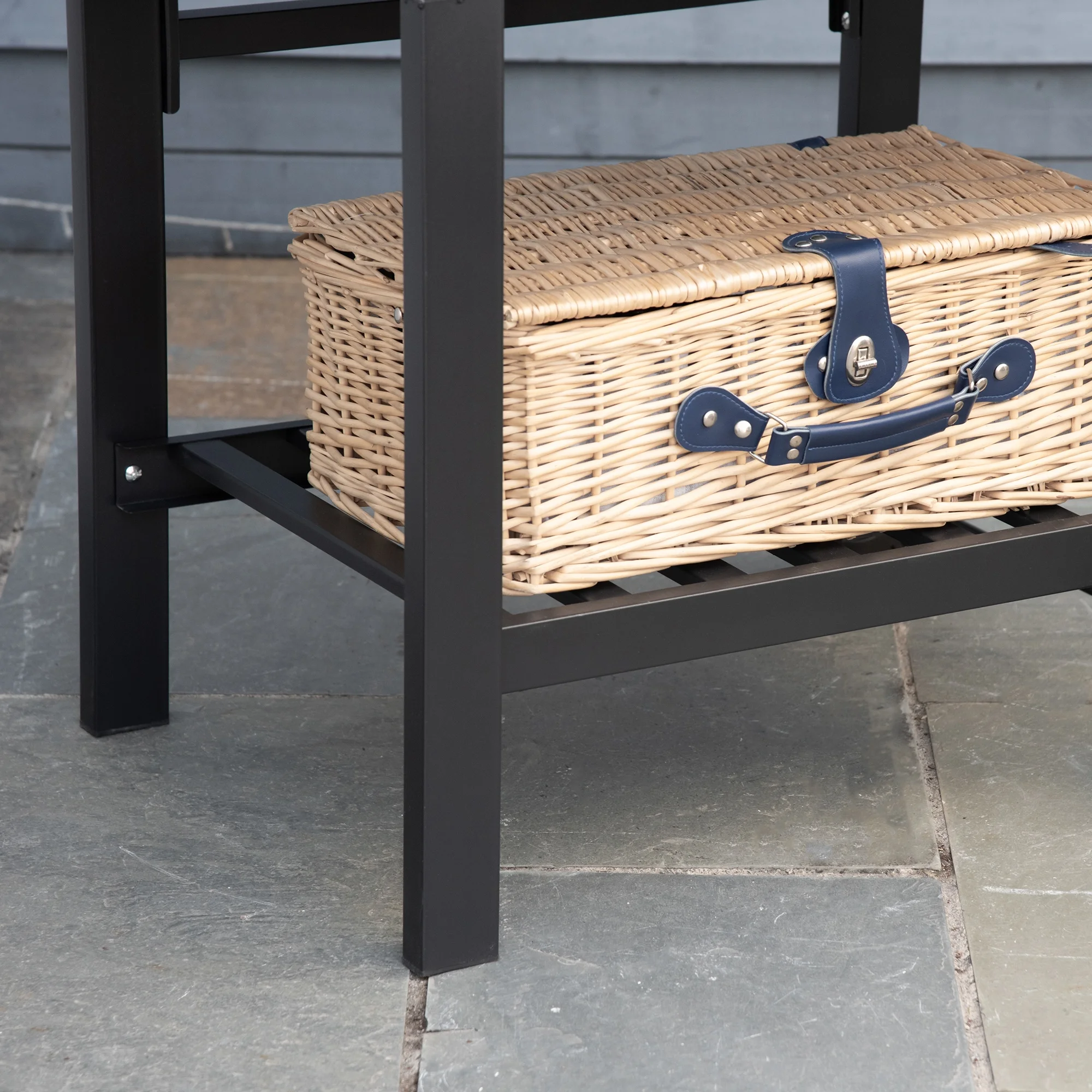 Outsunny Charcoal Grill, BBQ with Adjustable Charcoal Height, Black