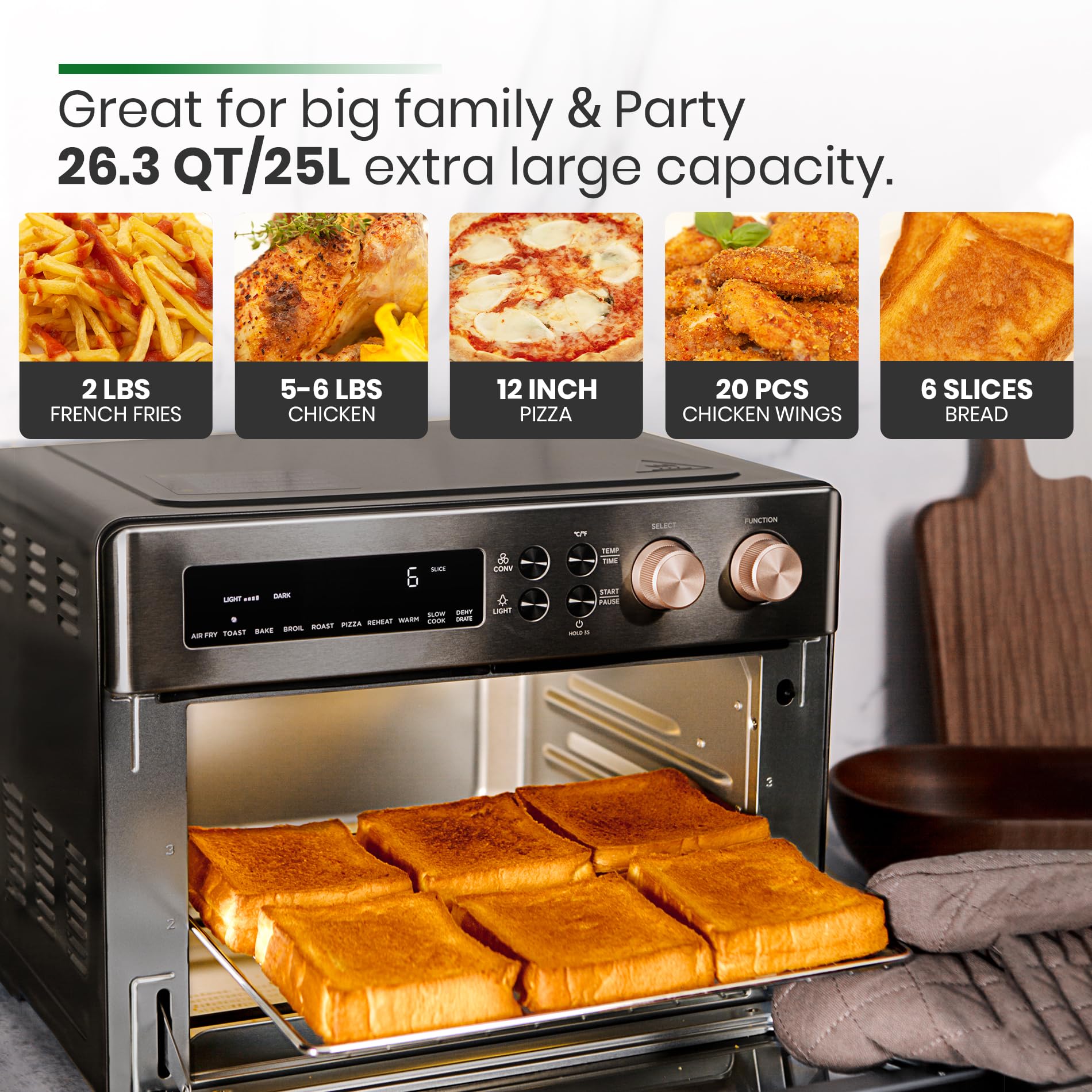 VAL CUCINA Countertop Convection Stainless