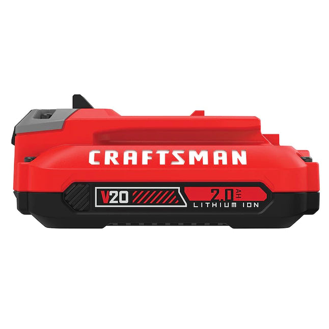 CRAFTSMAN V20 Lithium Ion Battery， 2.0-Amp Hour， 2 Pack (CMCB202-2)
