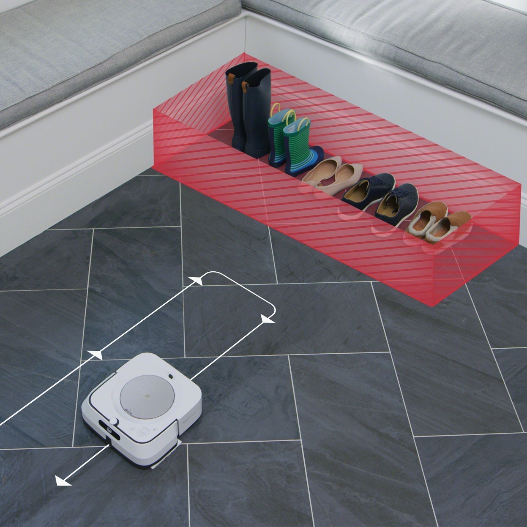 iRobot - Braava jet m6 Wi-Fi Connected Robot Mop - White
