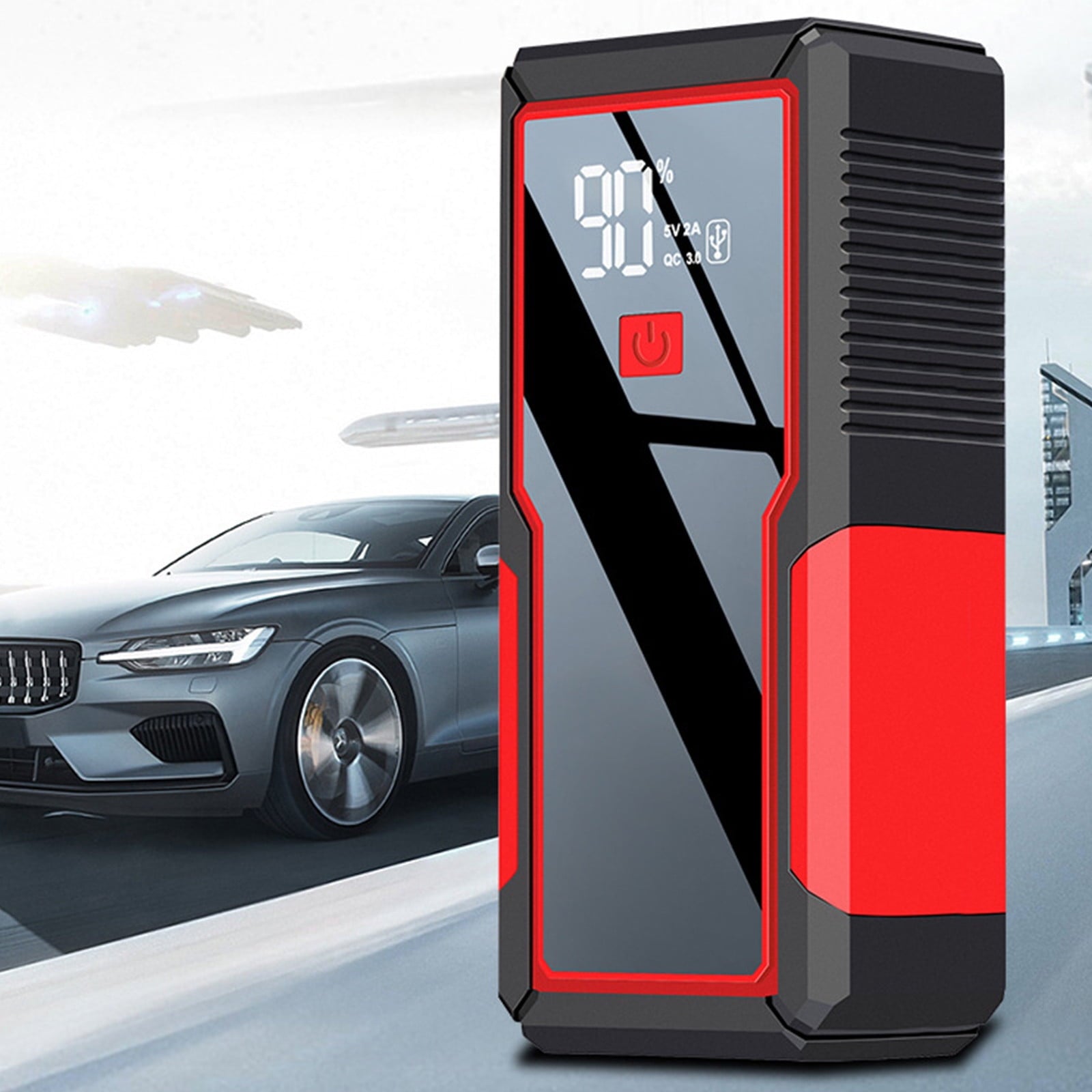 Augper Car Battery Jump Starters 2000A Jump Start Battery Pack for All Gasoline and Diesels Engines Portable 12V Car Charger Jumper with Type C Quick Charge LED Lights