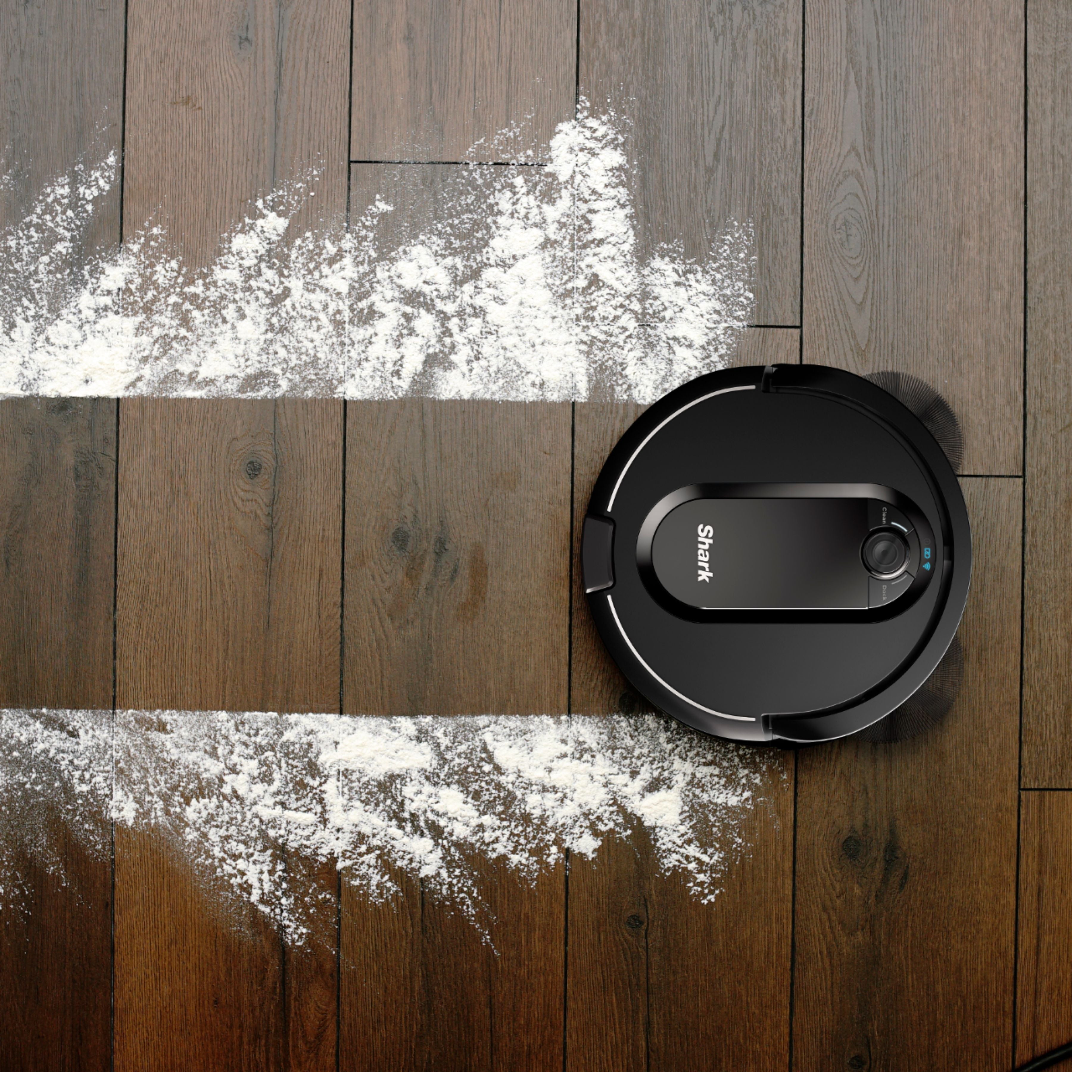 Shark - IQ Robot Self-Empty XL RV1001AE, Wi-Fi Connected, Robot Vacuum with Self-Cleaning Brushroll - Black