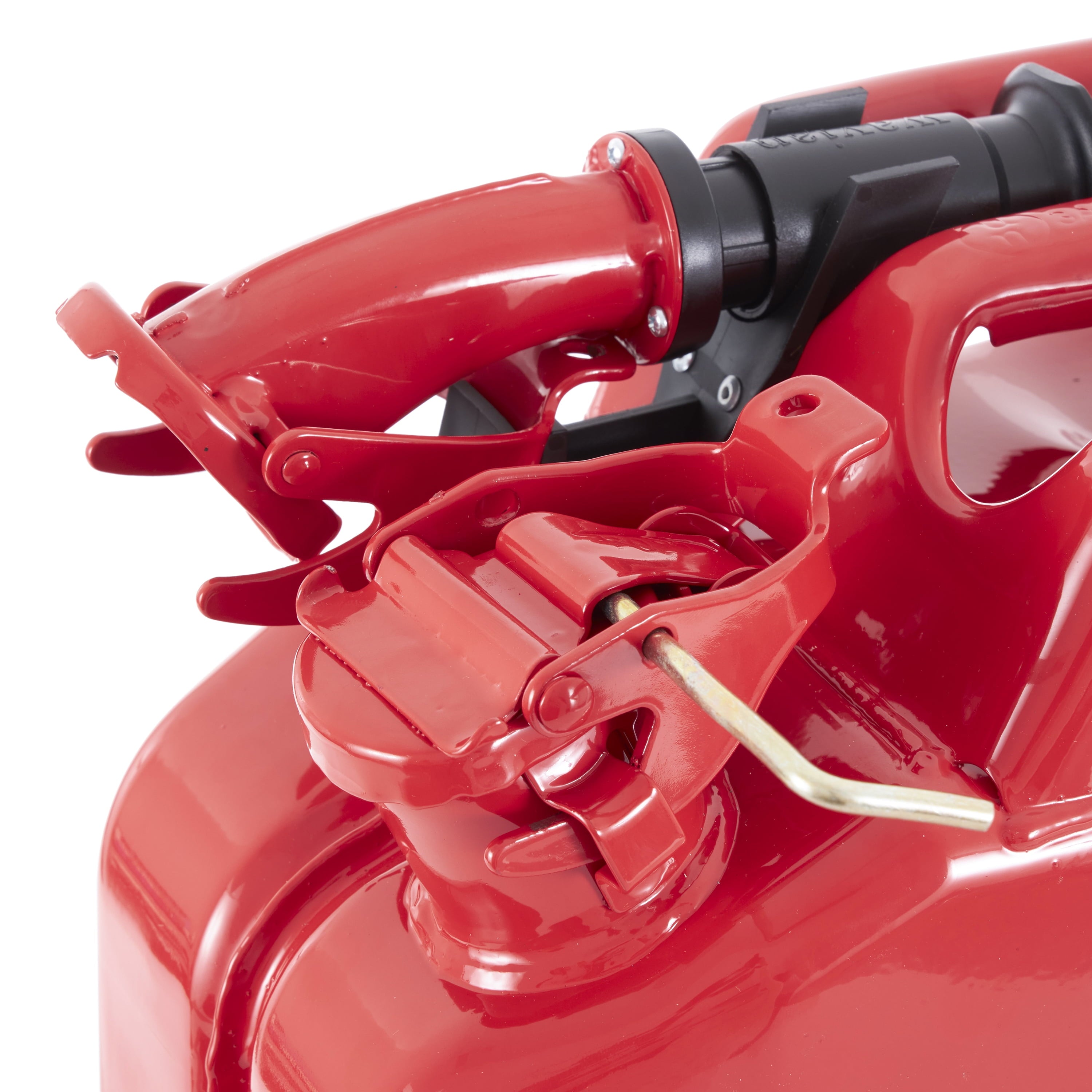 Wavian 3009 5.3 Gallon 20 Liter Authentic CARB Jerry Can with Spout, Red (4 Pack)