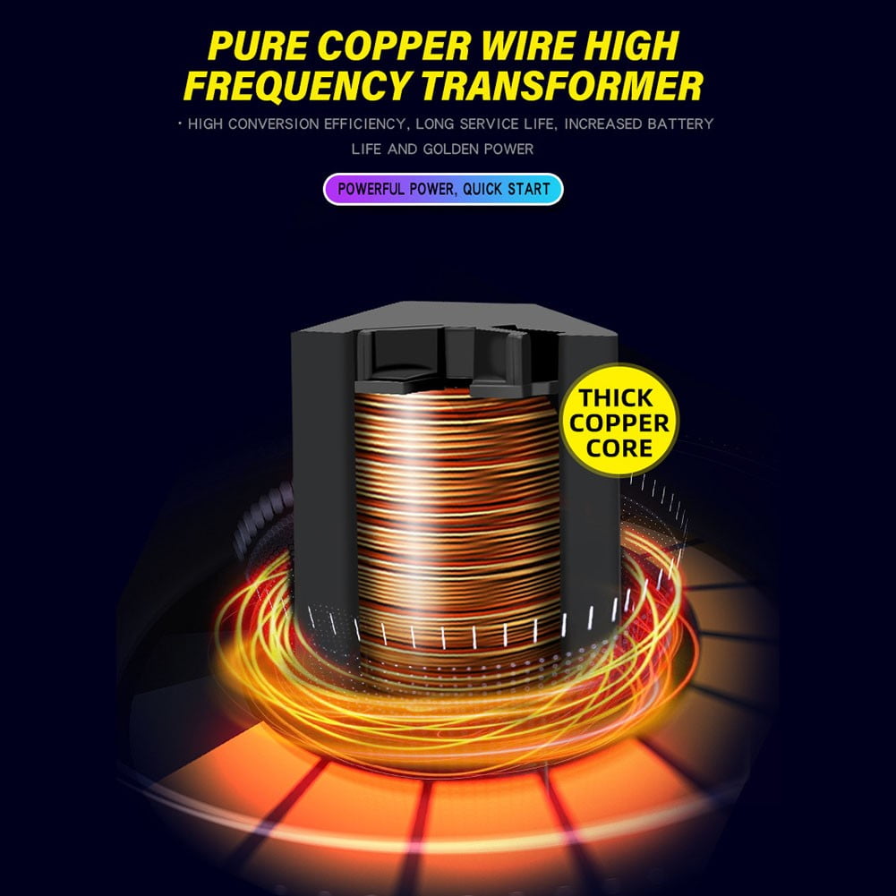 12/24V Car Automatic Battery Charger AGM GEL Intelligent Pulse Repair Starter