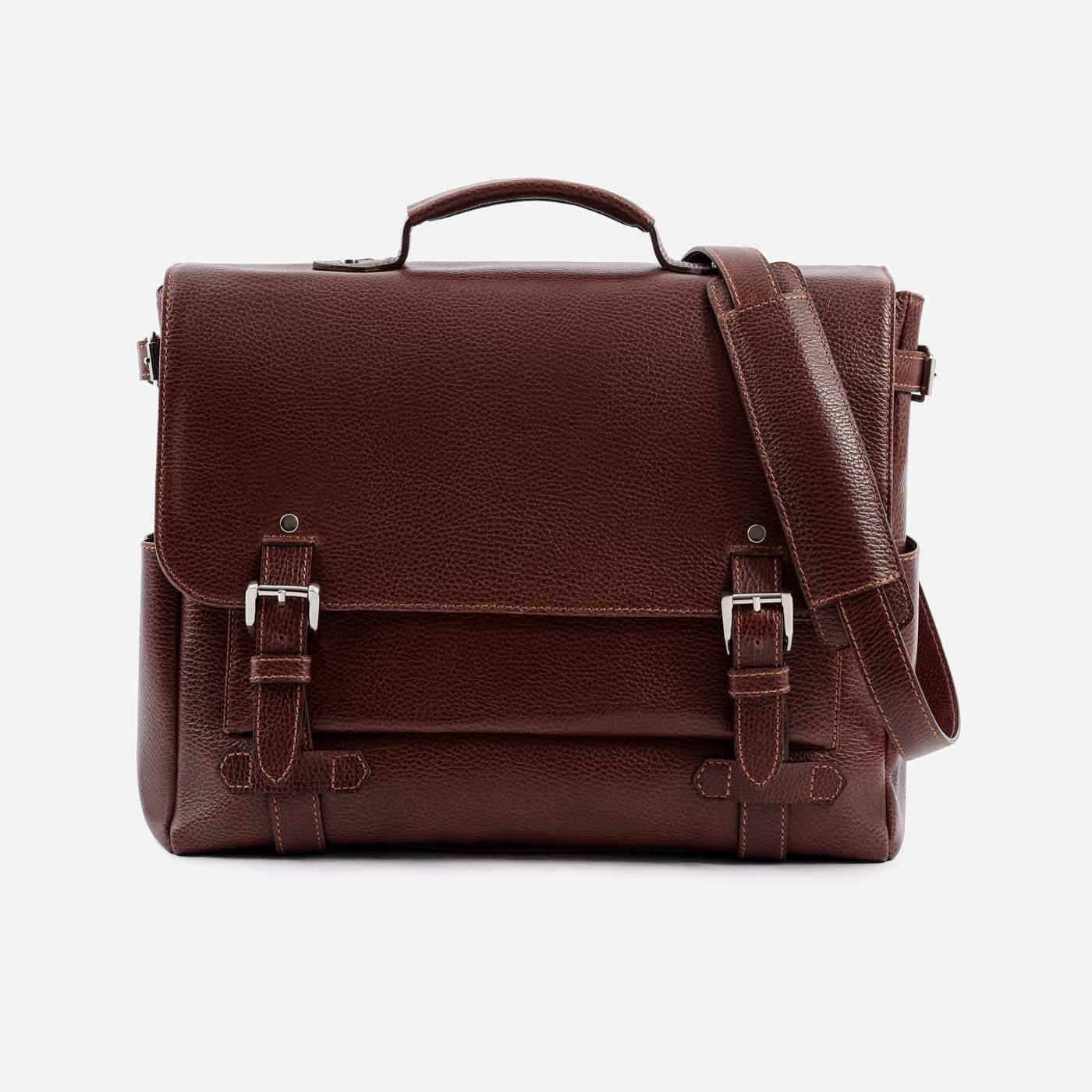 Gaston Messenger Bag - Pebbled - Men's